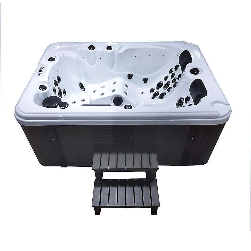 Outdoor Whirlpool BEACH - Mit Treppe und Thermoabdeckung