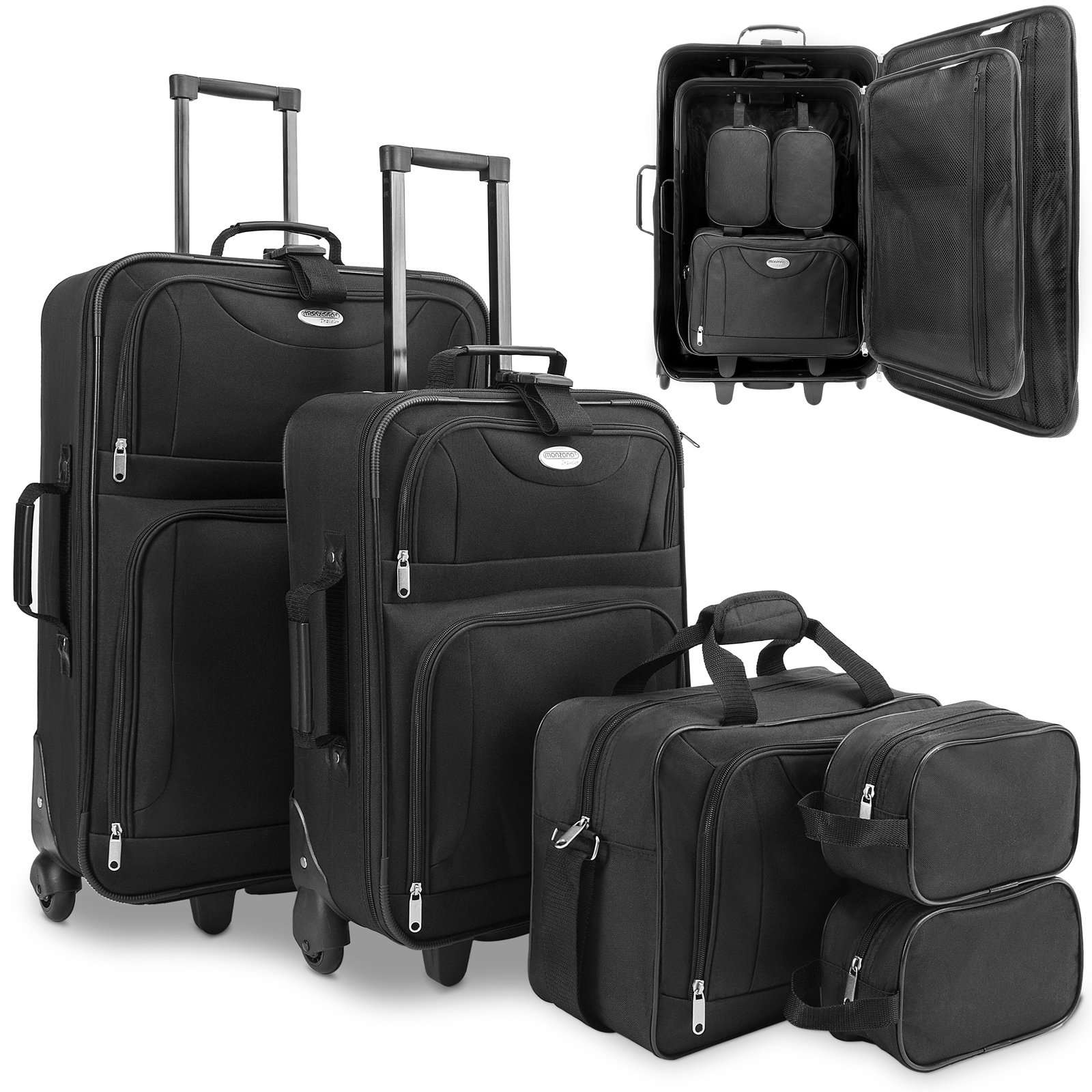 Koffer Set 5-tlg Schwarz