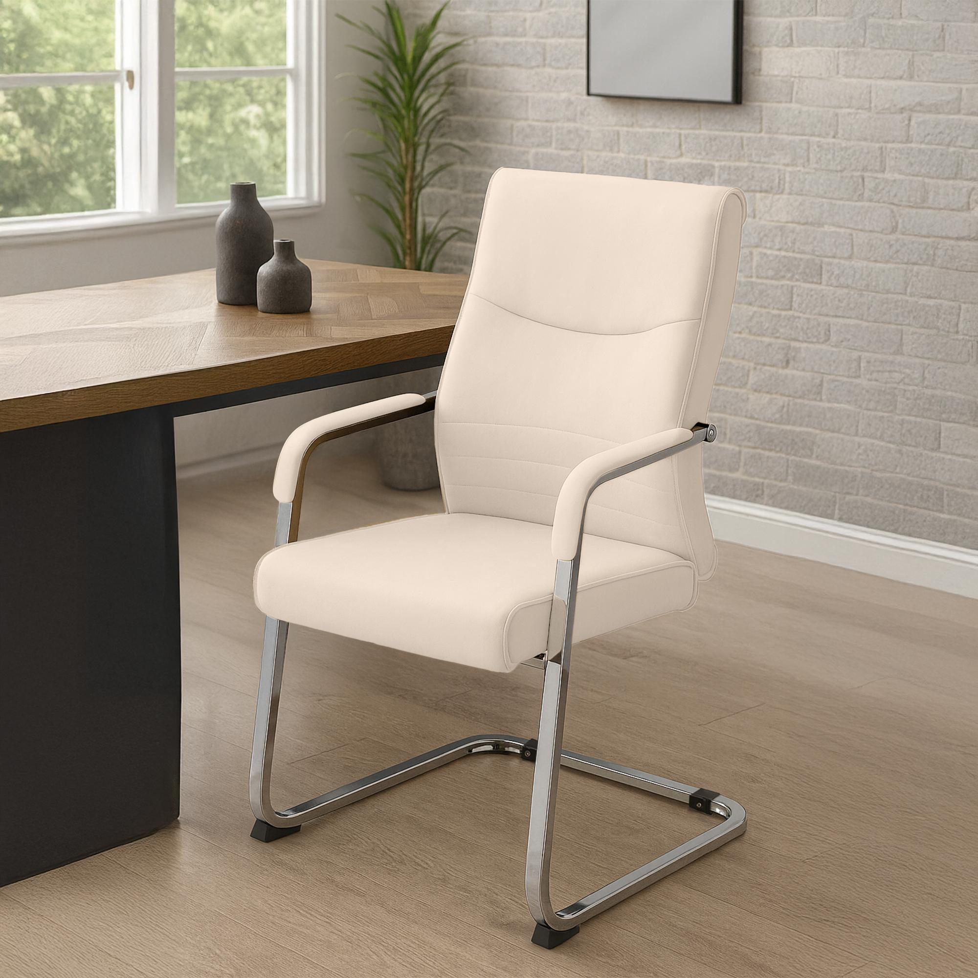 Besucherstuhl Hobart, creme