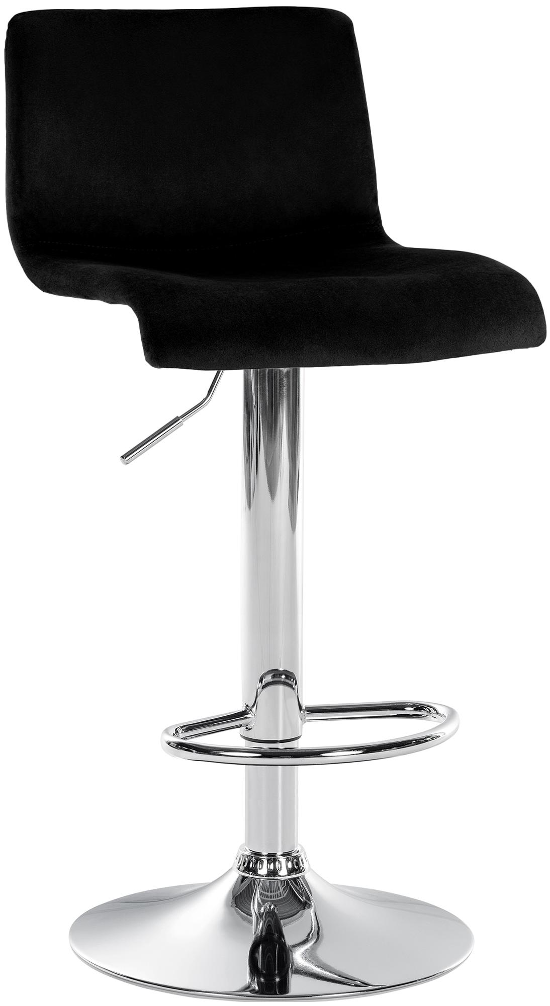 Barhocker Hoover Samt C, schwarz