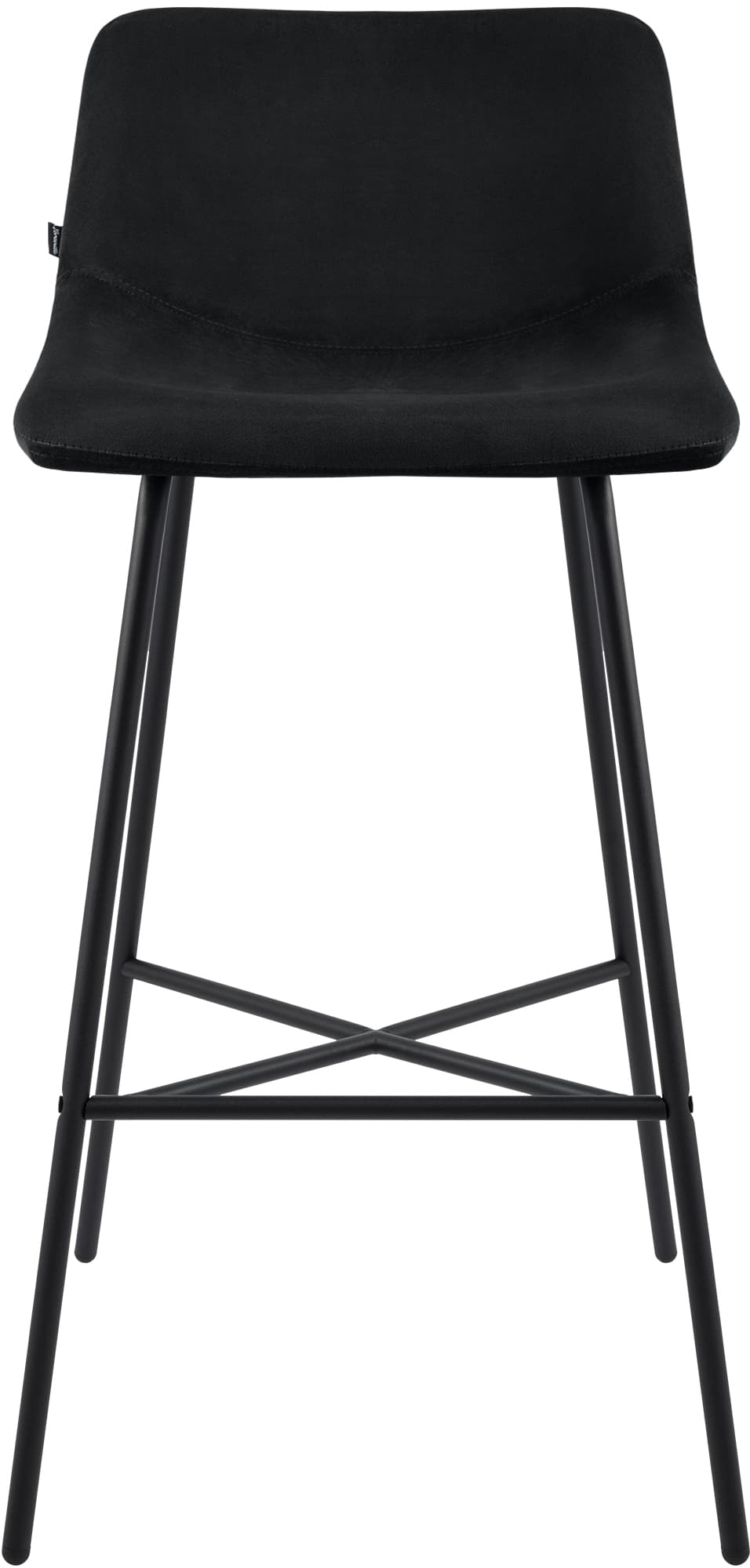 Barhocker Altona Samt, schwarz