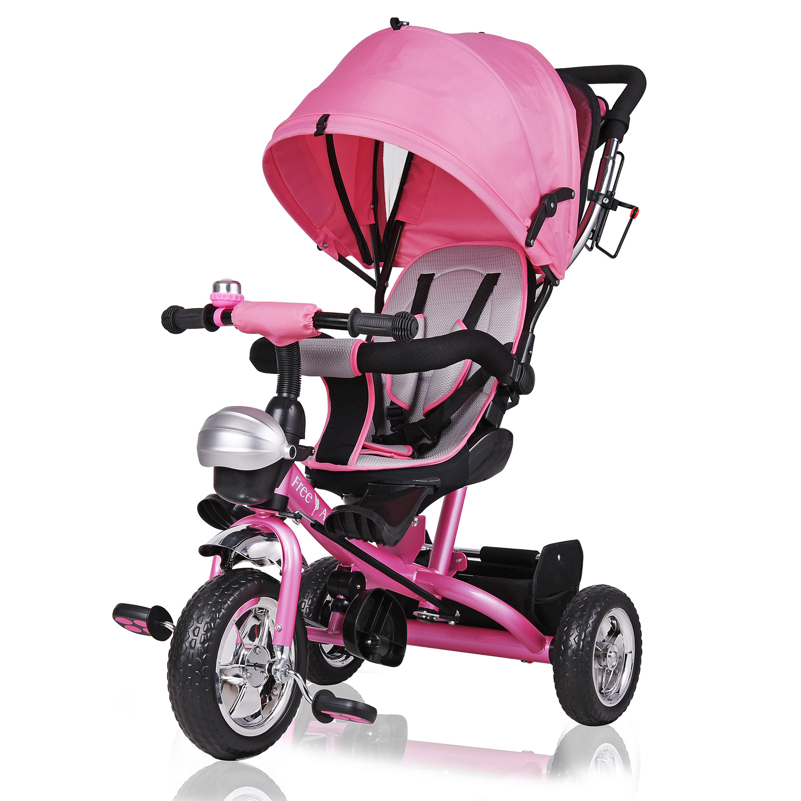 Multifunktionales Kinderdreirad Pink