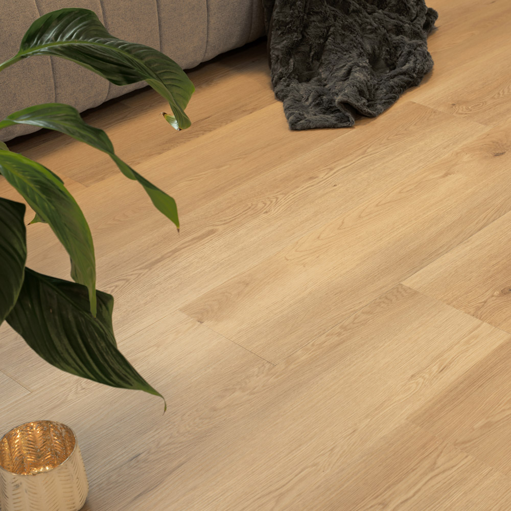 Klick-Vinylboden mit Trittschall LOMEA Eiche Beige - 50 m²