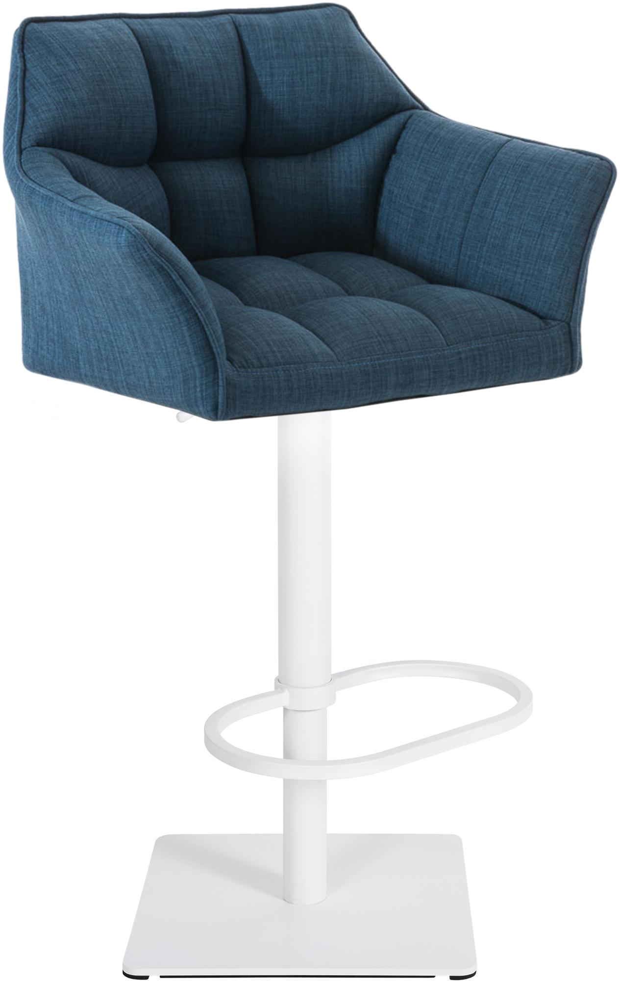 Barhocker Damaso W Stoff, blau