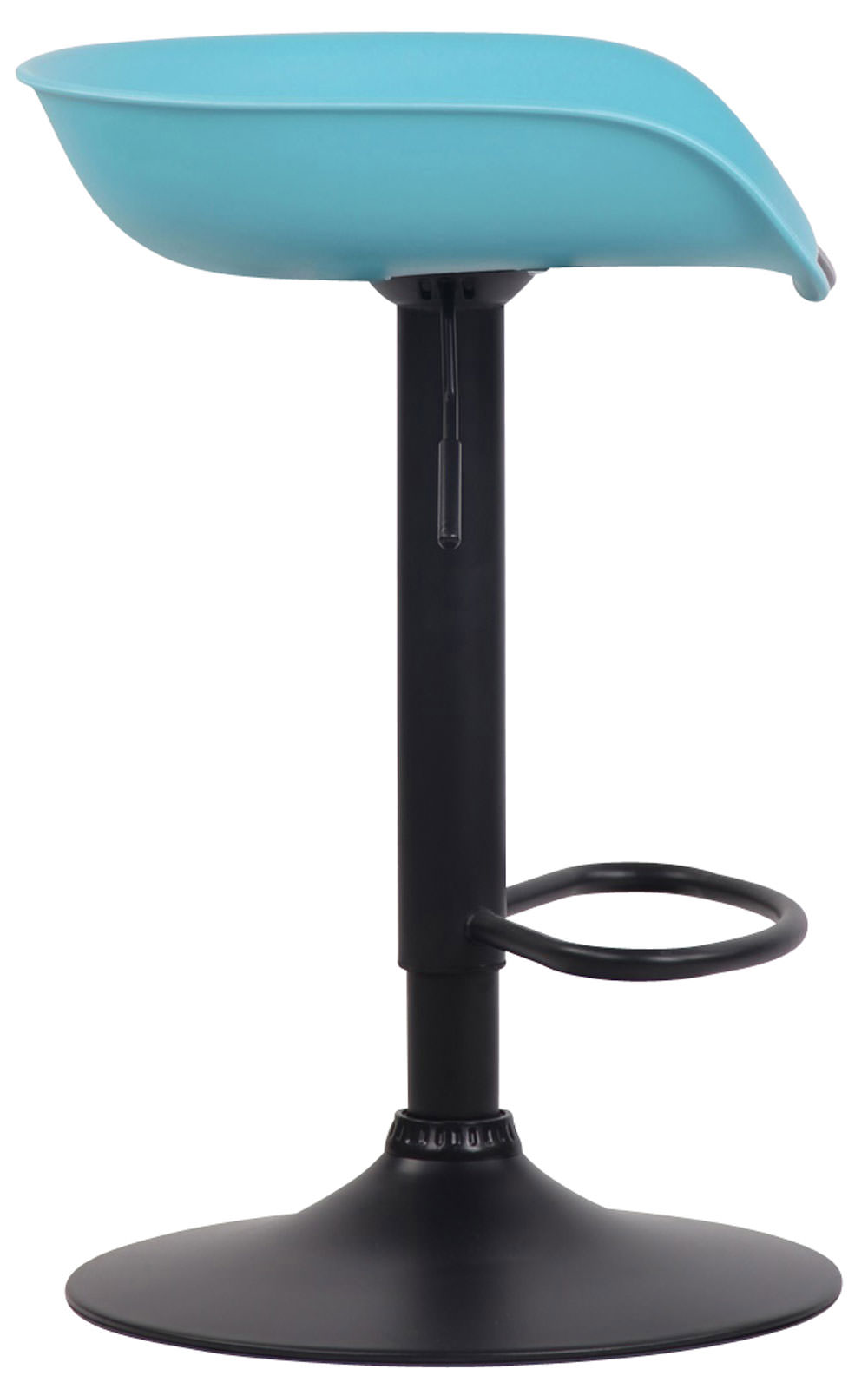 Barhocker Anaheim Kunststoff schwarz, blau