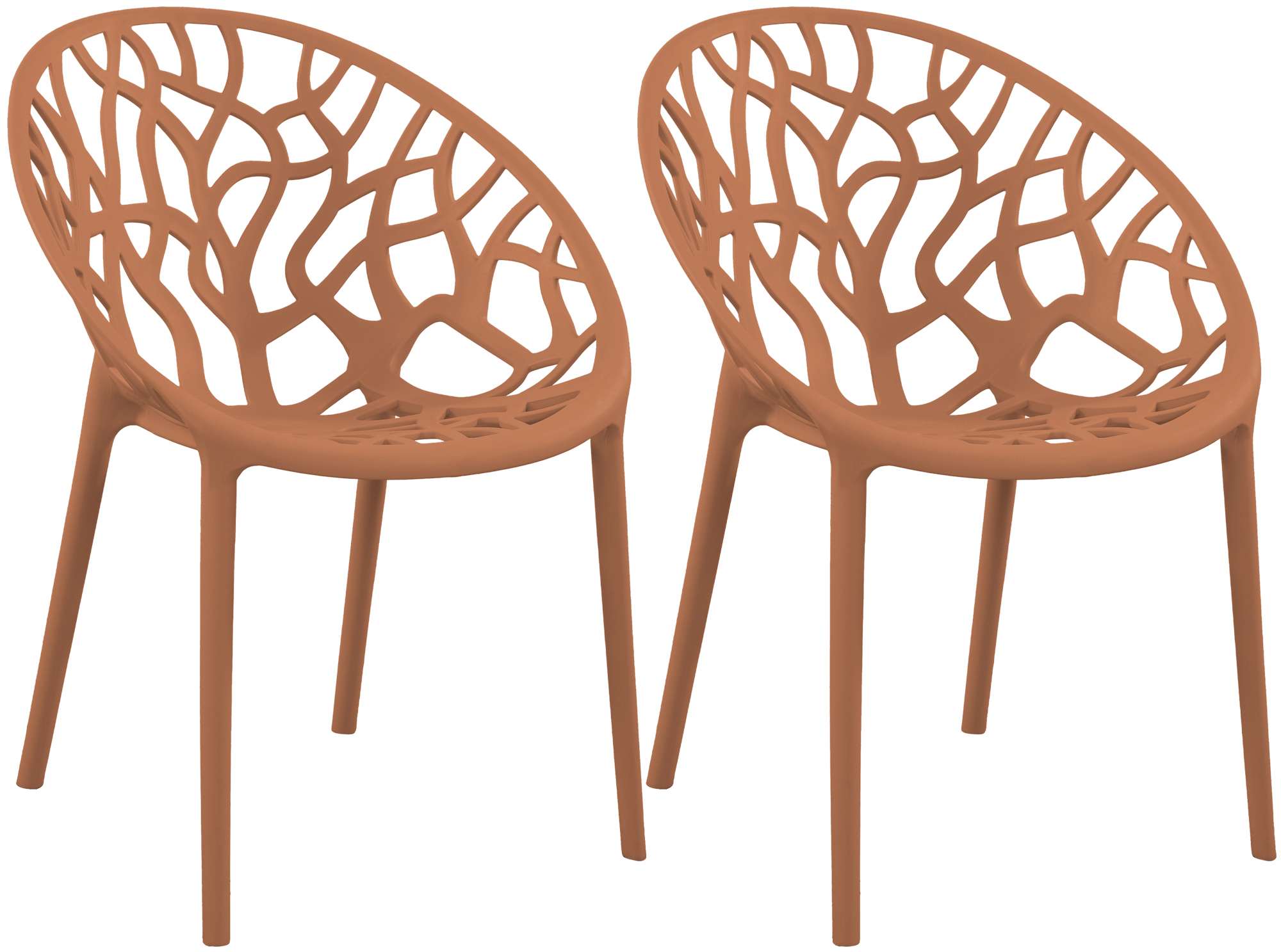 2er Set Stuhl Hope, terracotta