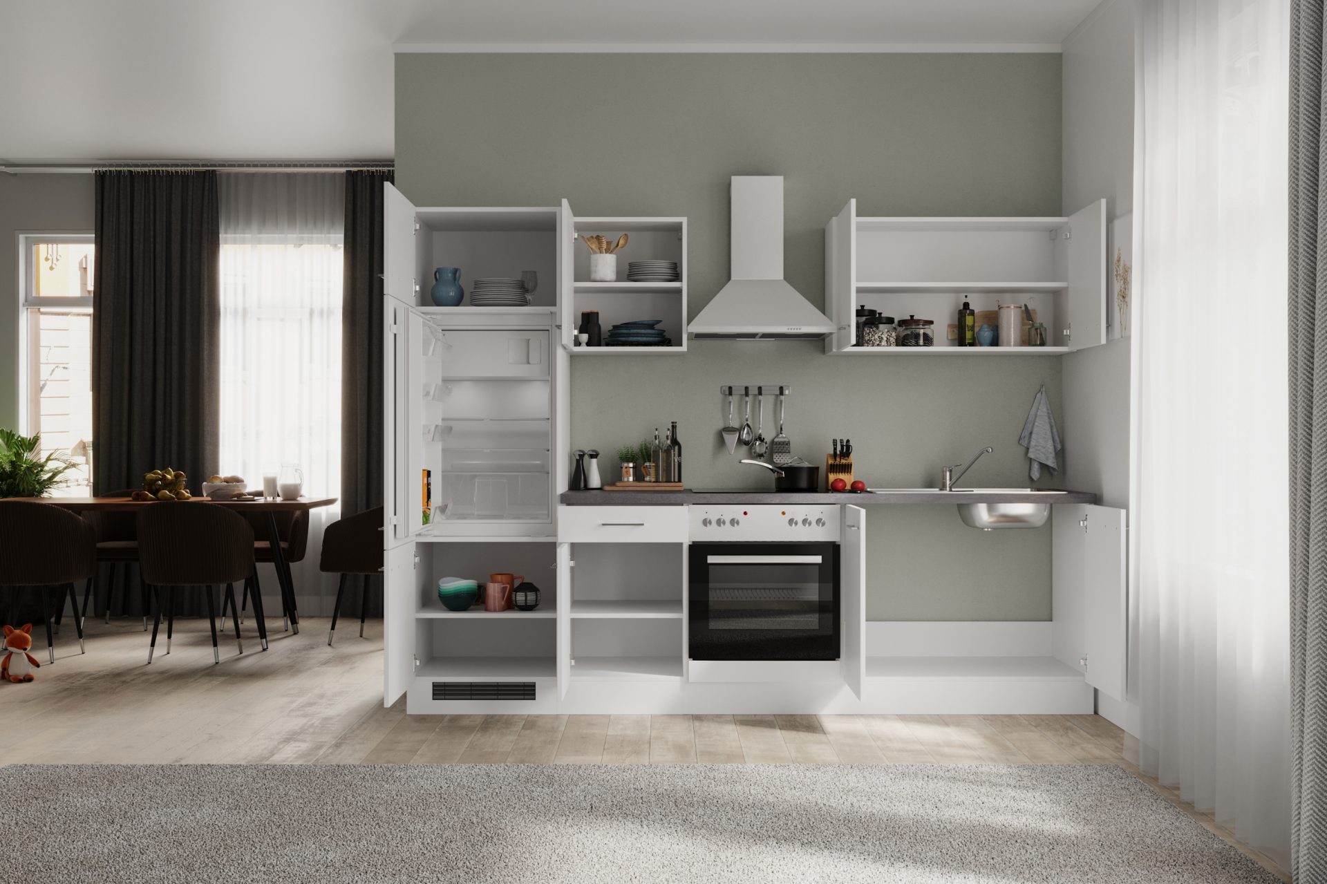 Küchenzeile VITA 270 cm mit E-Geräten
