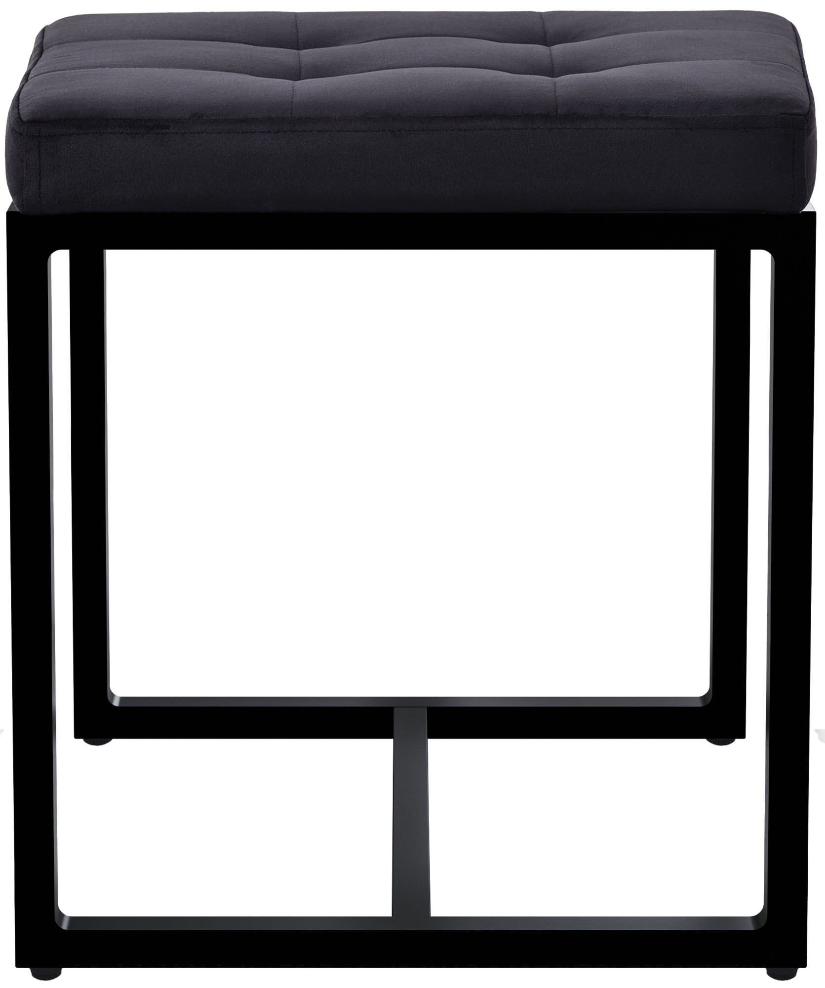 Sitzhocker Barci B Samt, schwarz