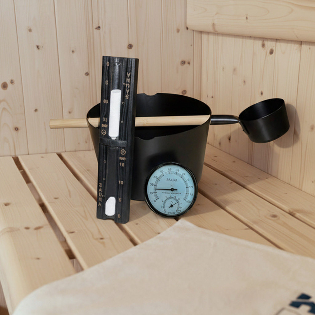 Traditionelle Sauna SHADOW M - 120 x 120 cm für 2 Personen