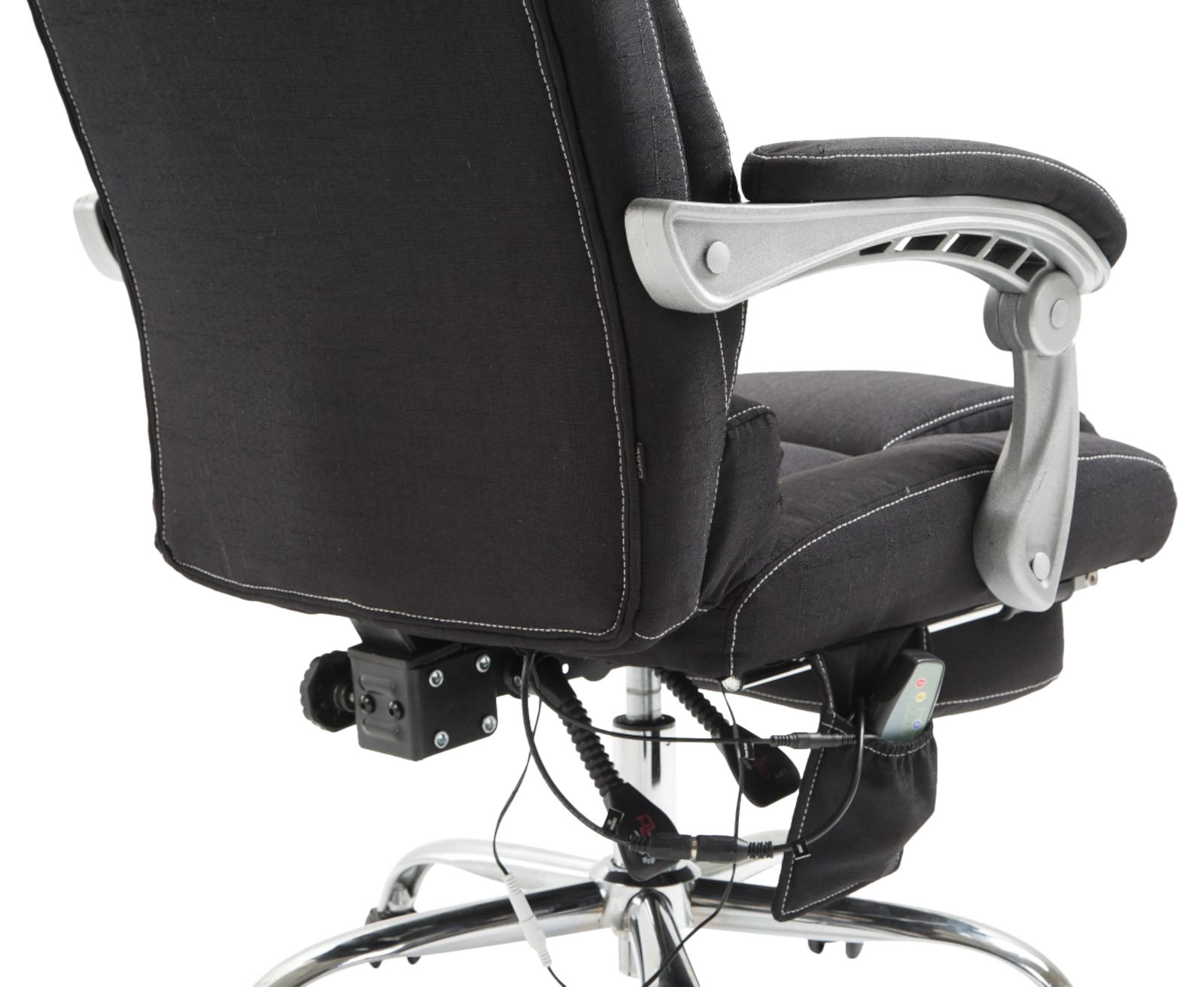 Bürostuhl Pacific Stoff mit Massagefunktion, schwarz