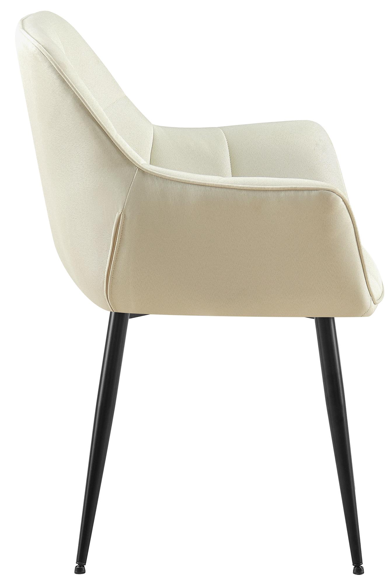 Esszimmerstuhl Roseville Stoff, creme