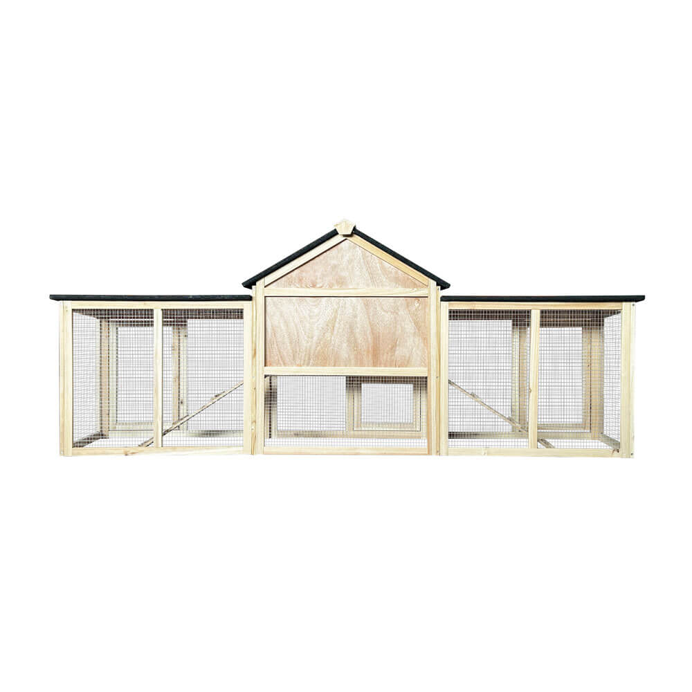 Kaninchenstall aus Holz CUNA - 210 x 84 cm