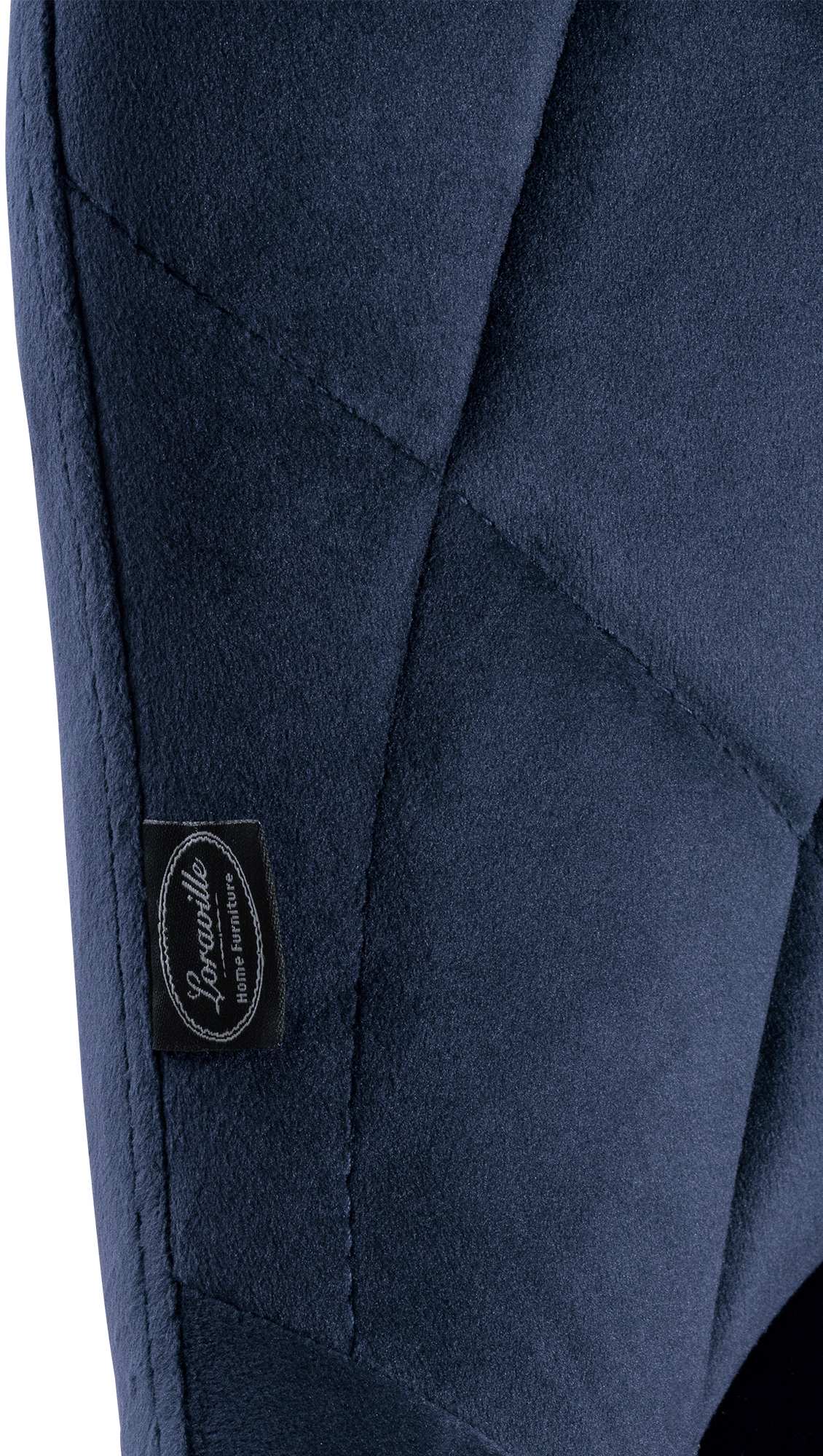 Barhocker Lazio Samt chrom, blau