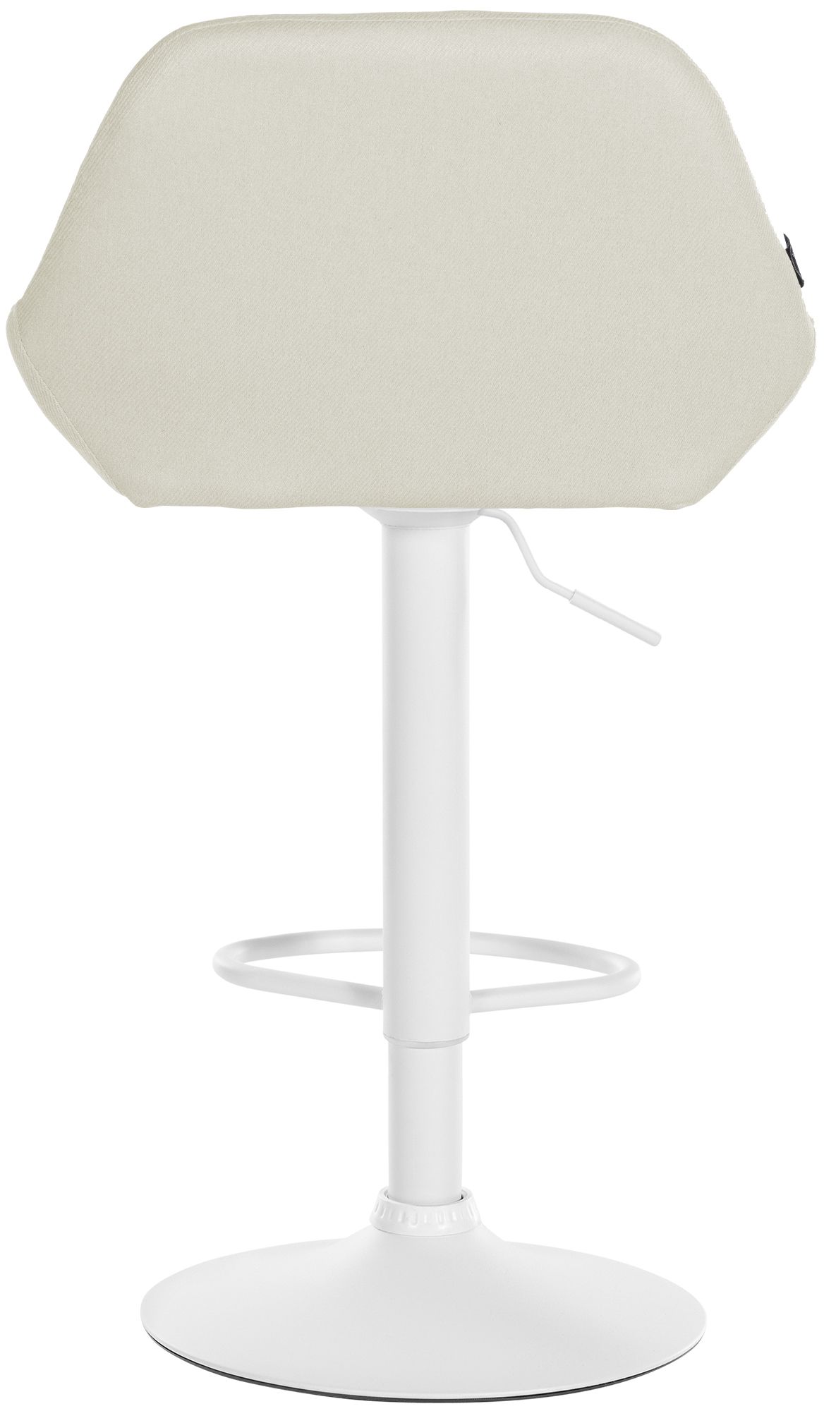 2er Set Barhocker Braga Stoff weiß, creme