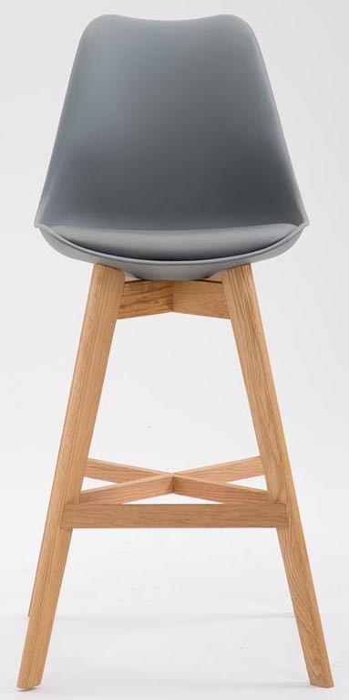 2er Set Barhocker Cannes Kunststoff natura, grau
