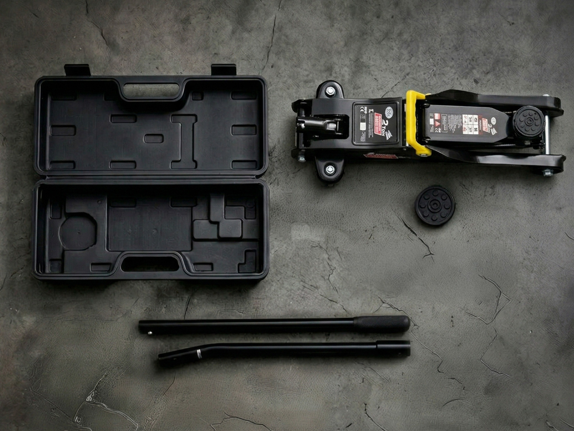 Wagenheber Schwarz 2t 85-330mm inkl Koffer