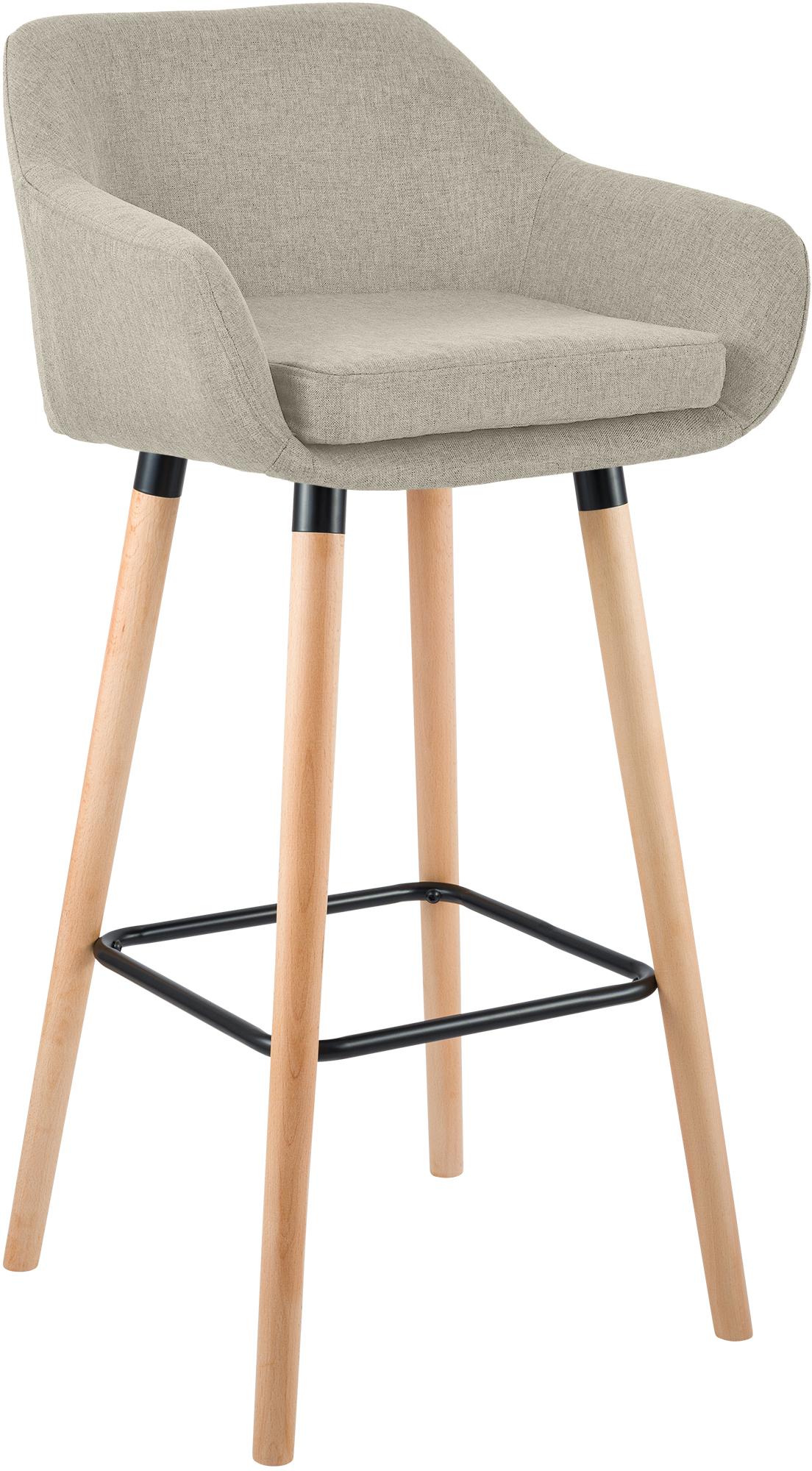 Barhocker Grant Stoff, creme