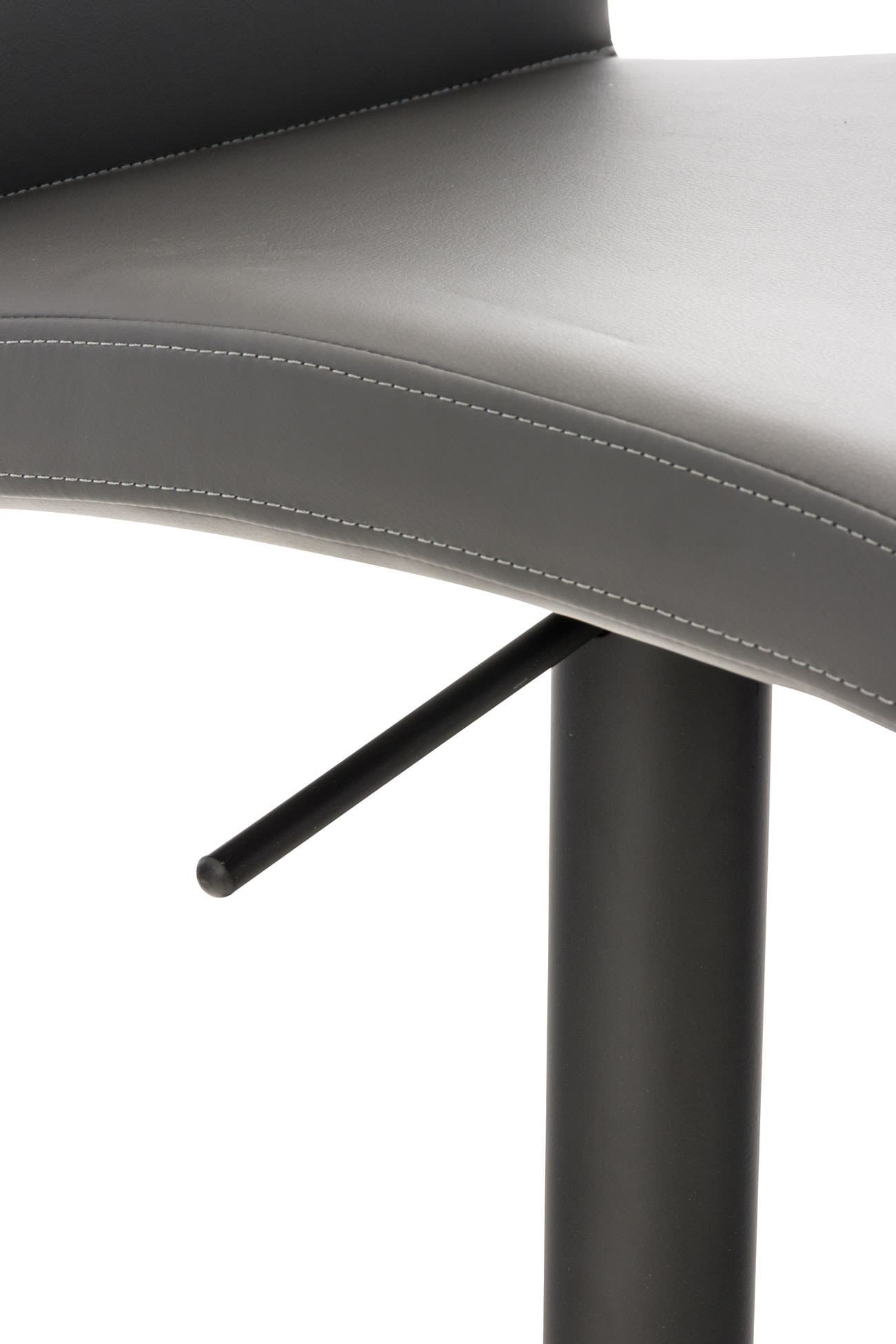 Barhocker Cadiz Kunstleder schwarz, grau