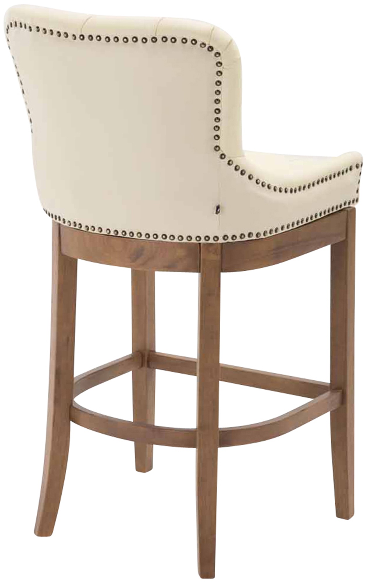 Barhocker Lakewood Echtleder, Antik-hell, creme