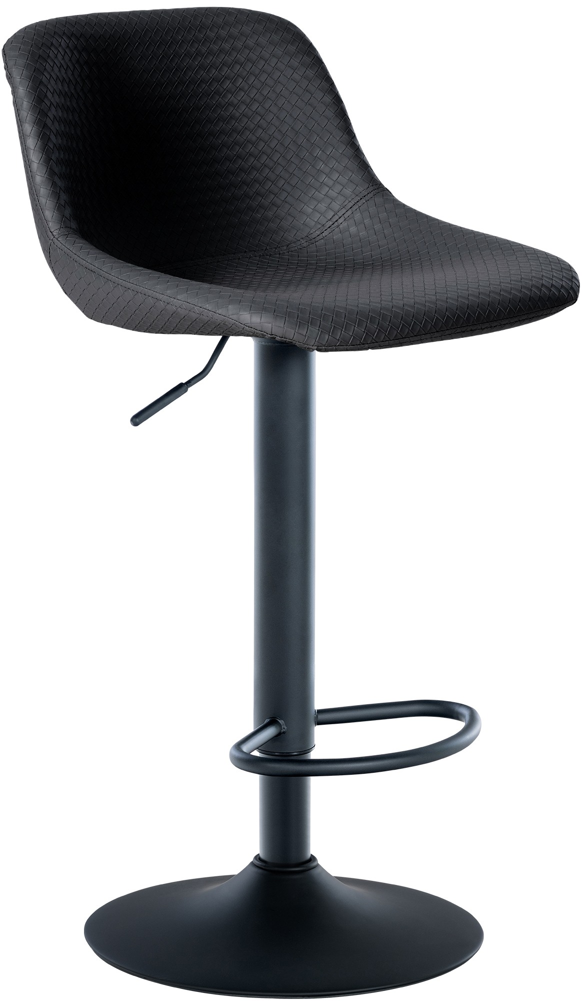 Barhocker Loft Kunstleder, schwarz