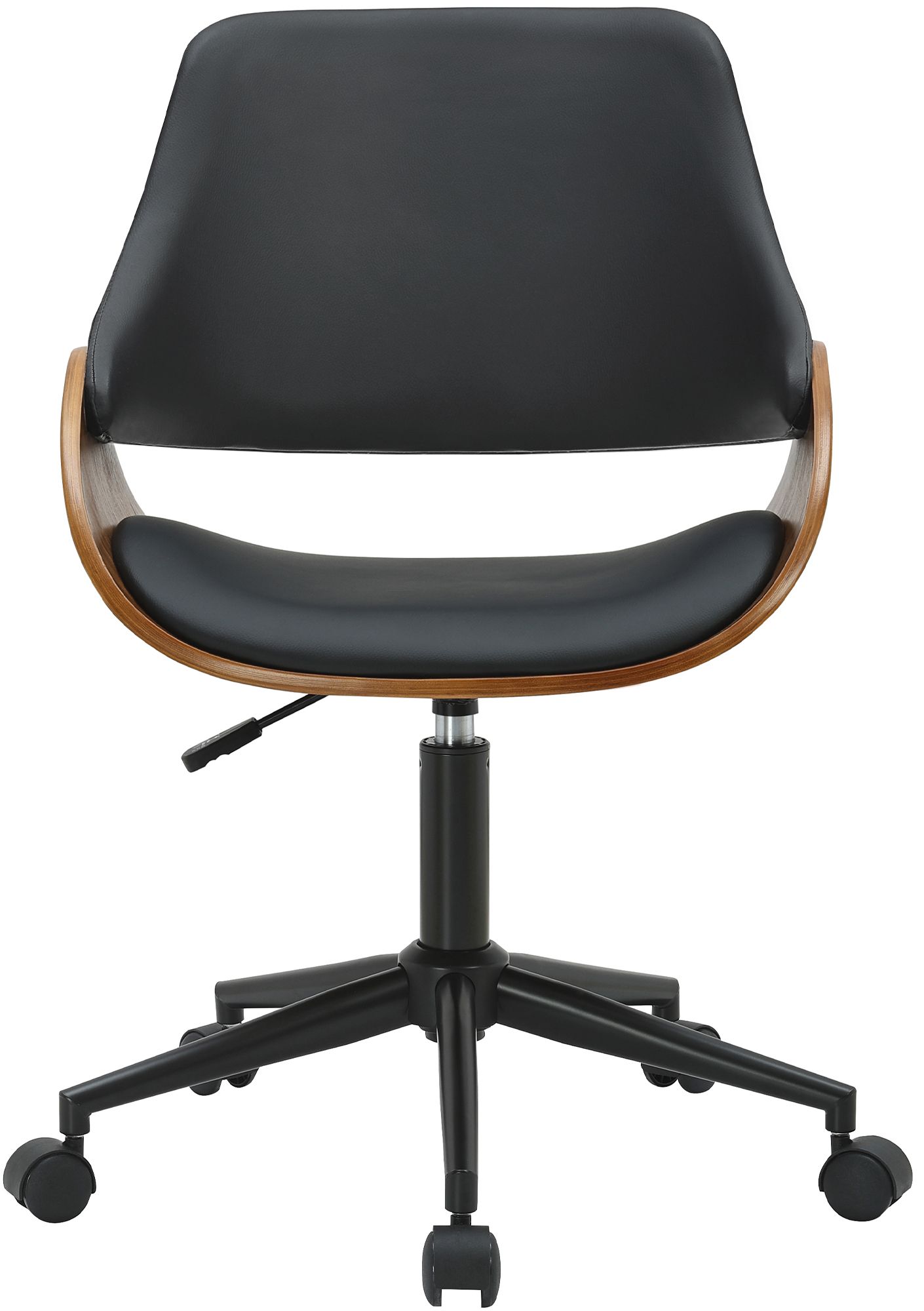 Bürostuhl Sorrento Kunstleder, walnuss/schwarz