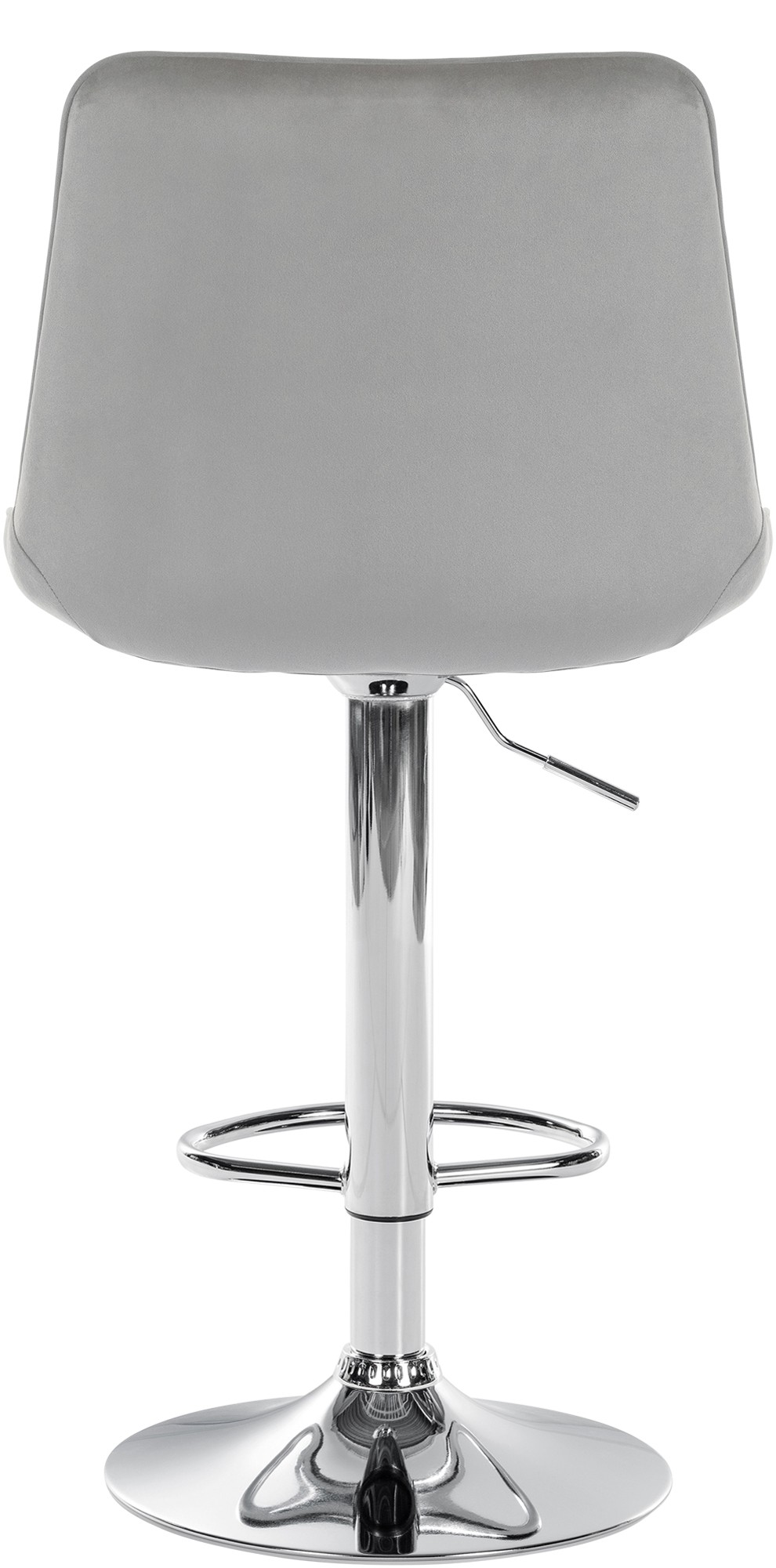 Barhocker Toni Samt chrom, grau