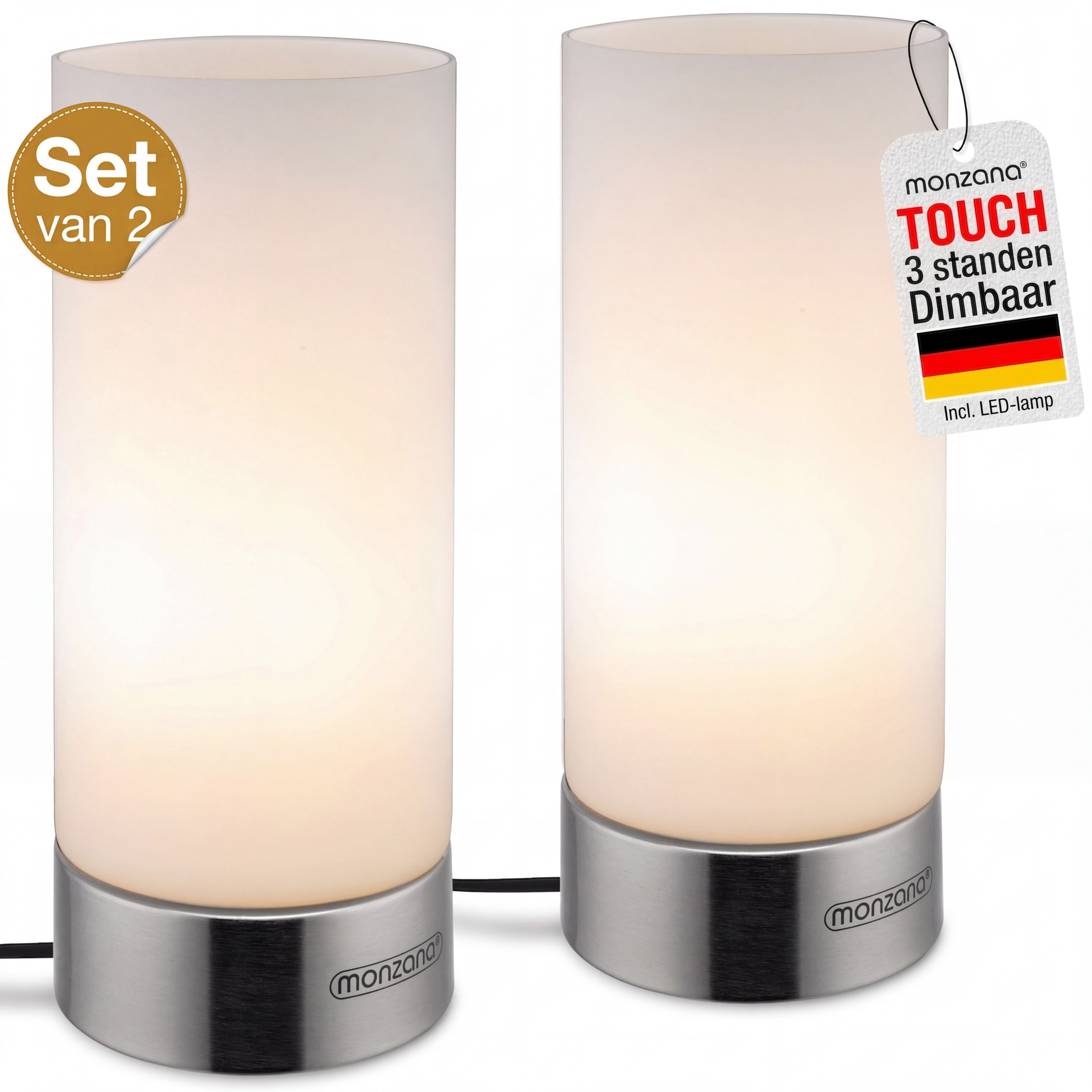 Tischlampe Golau 2er-Set Weiß