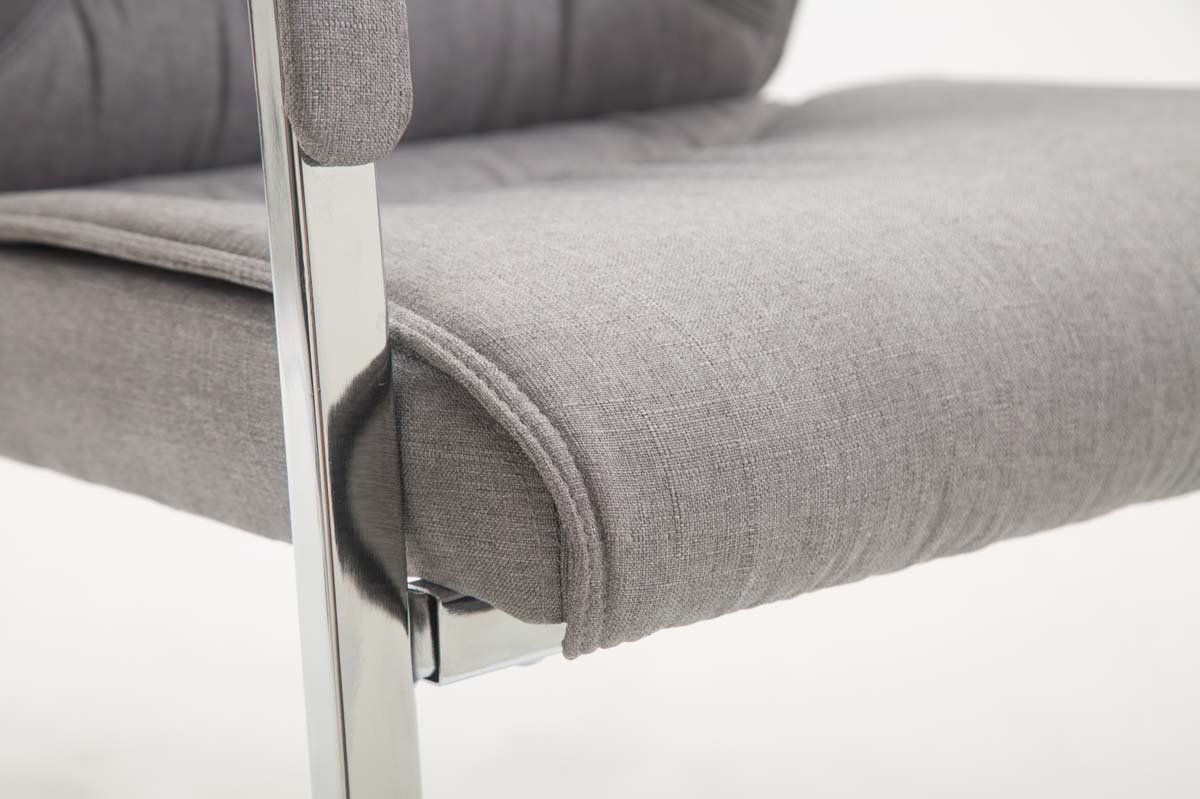 XL Besucherstuhl Anubis Stoff, grau