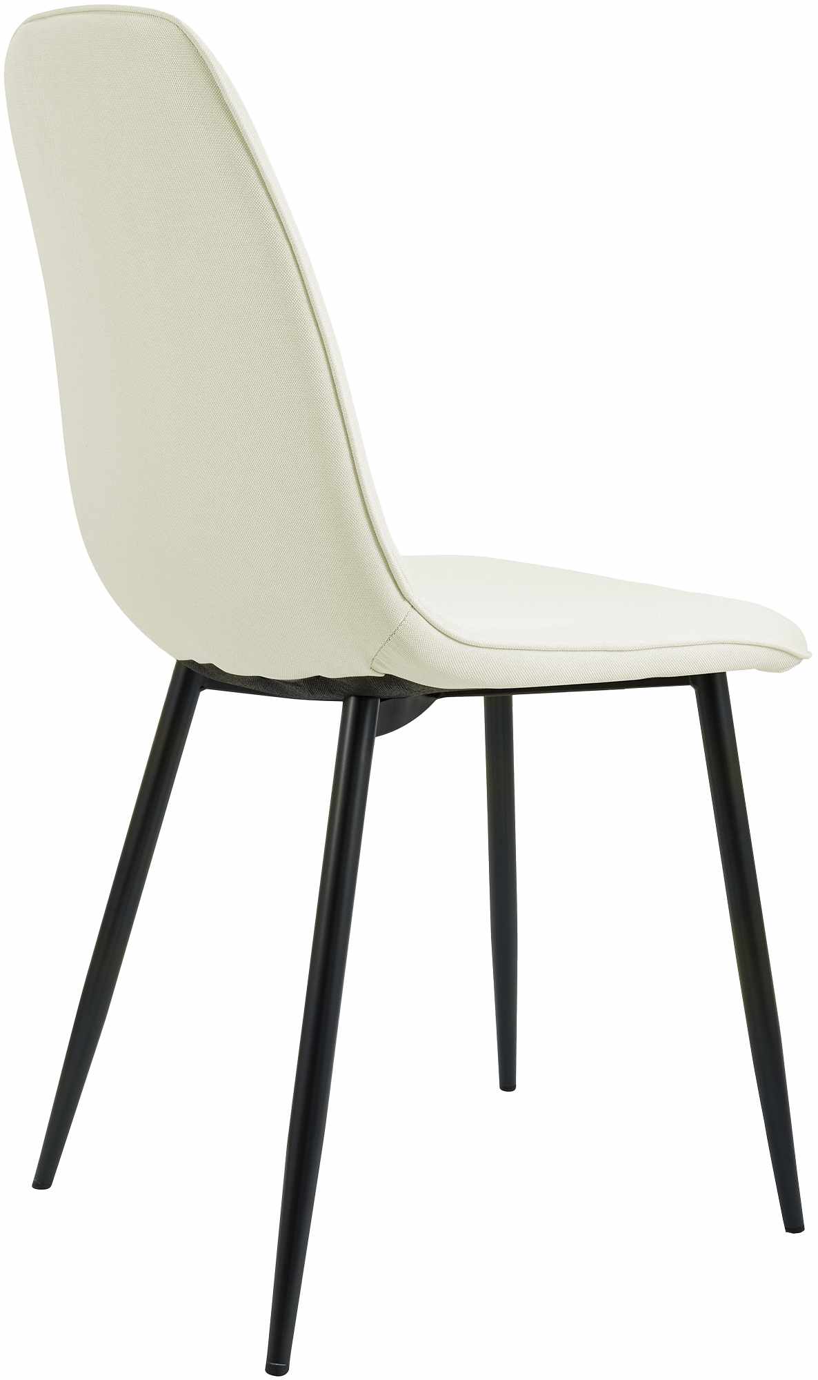 4er Set Esszimmerstuhl Maryam Stoff, creme
