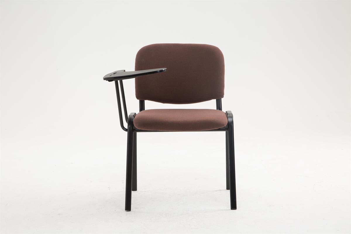 Stuhl Ken mit Klapptisch Stoff, braun