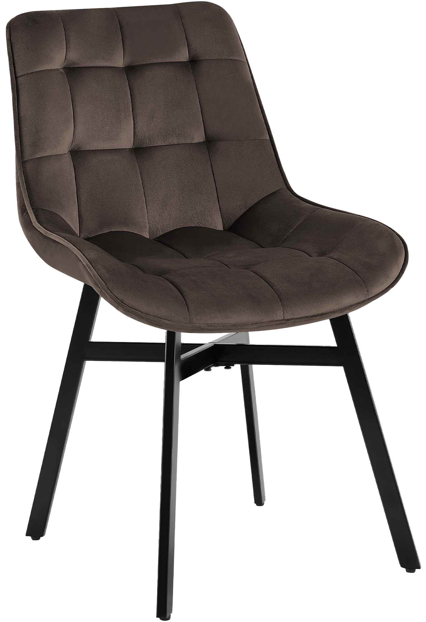 Stuhl Colby Samt, braun
