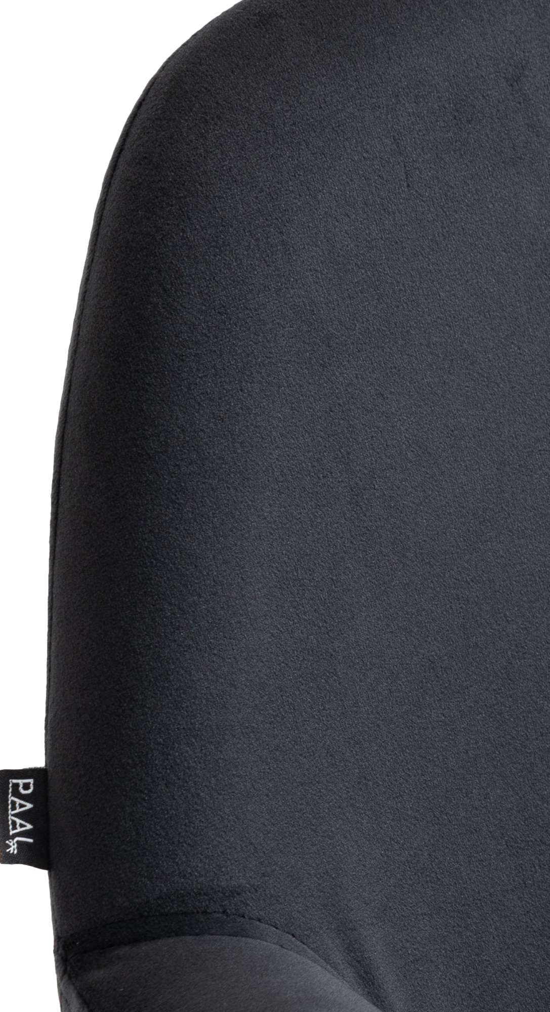 Barhocker Braga Samt chrom, schwarz