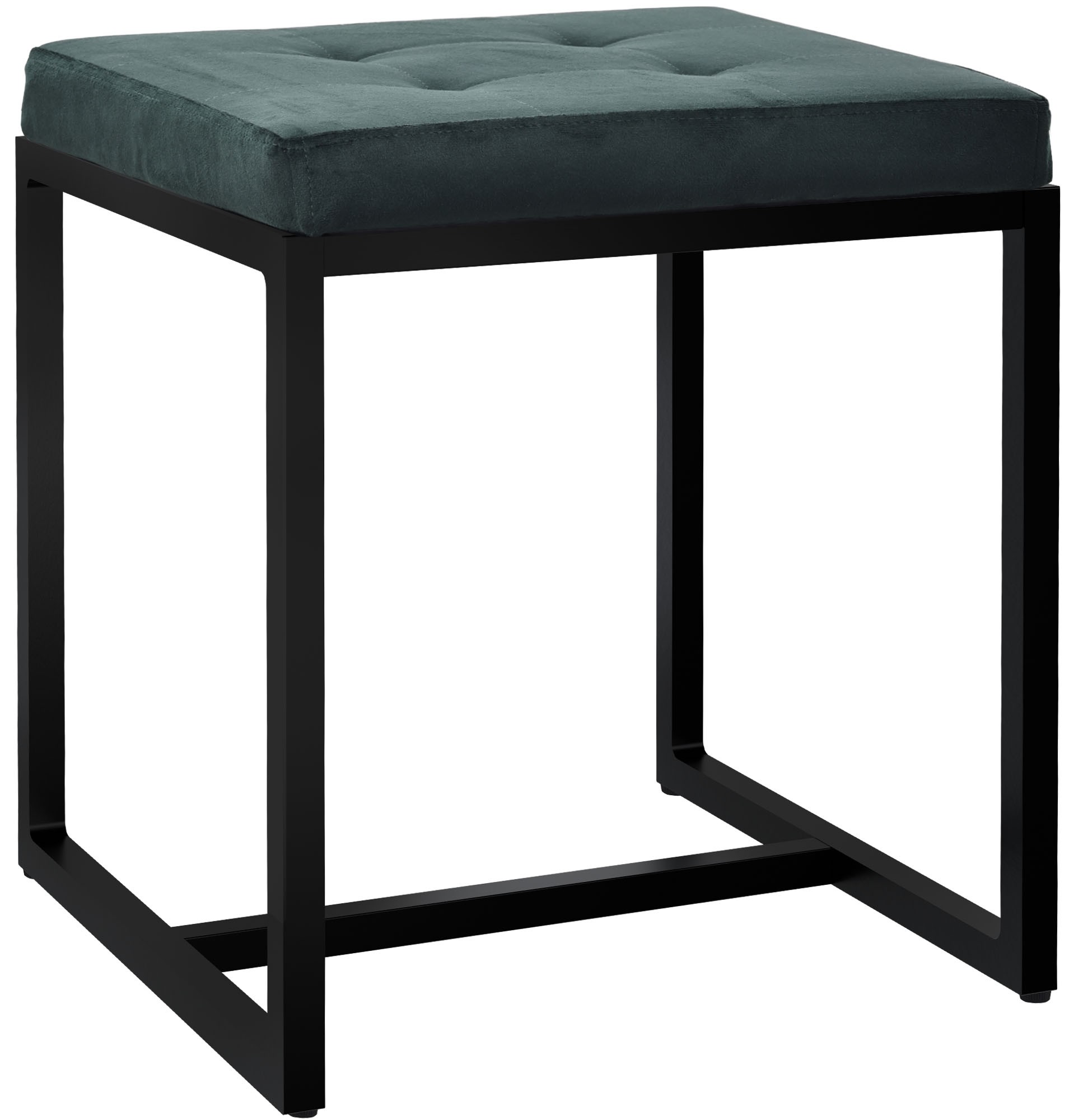 Sitzhocker Barci B Samt, grün