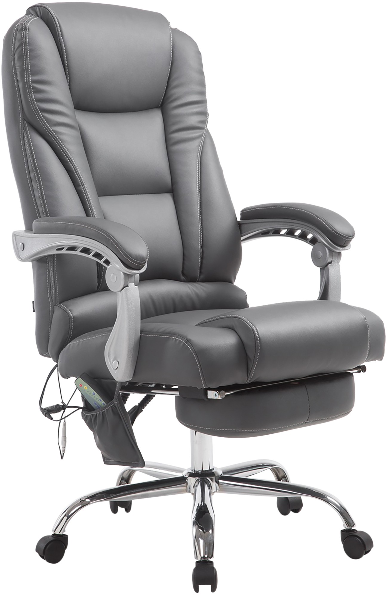Bürostuhl Pacific mit Massagefunktion V2, grau