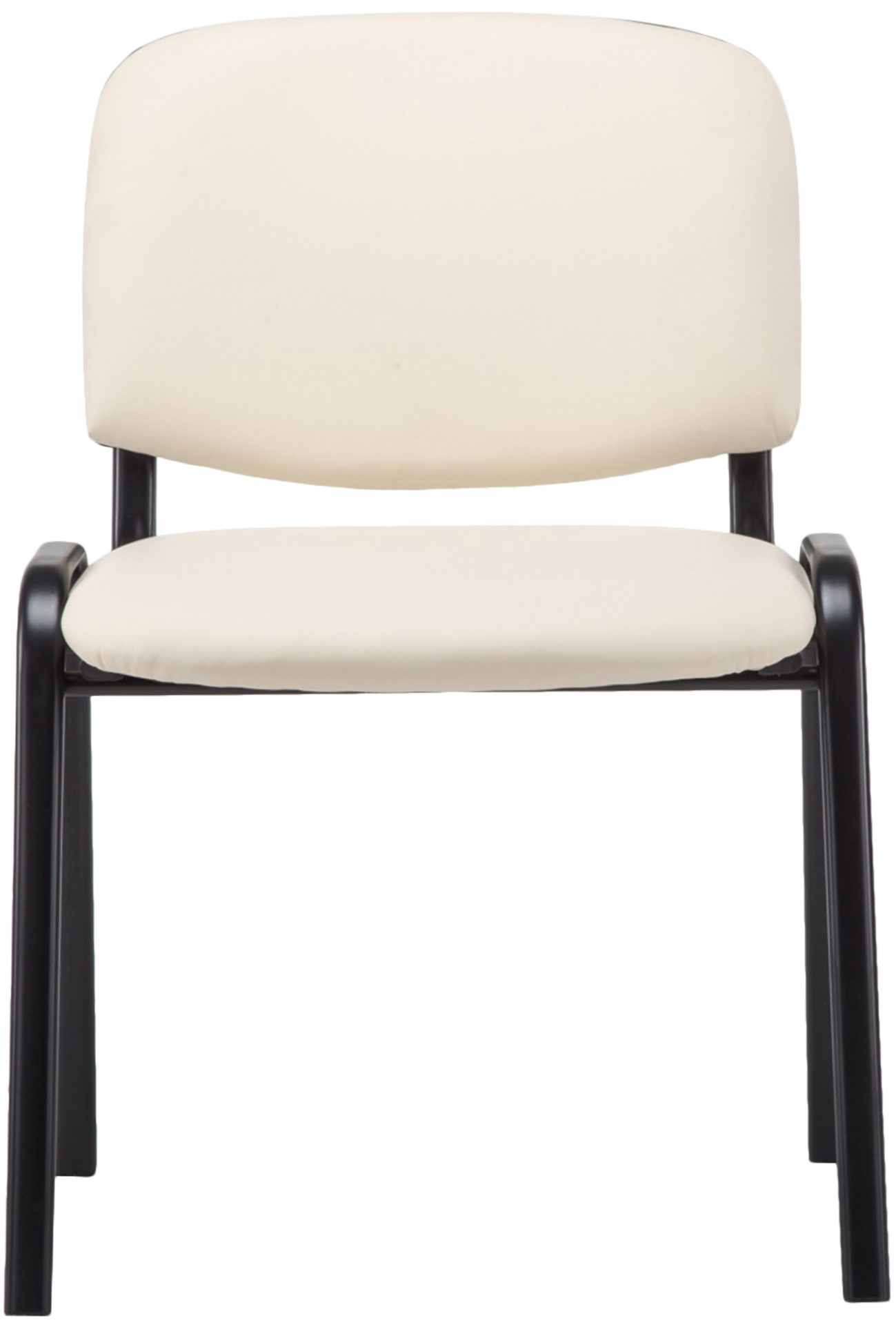 Besucherstuhl Ken Kunstleder, creme