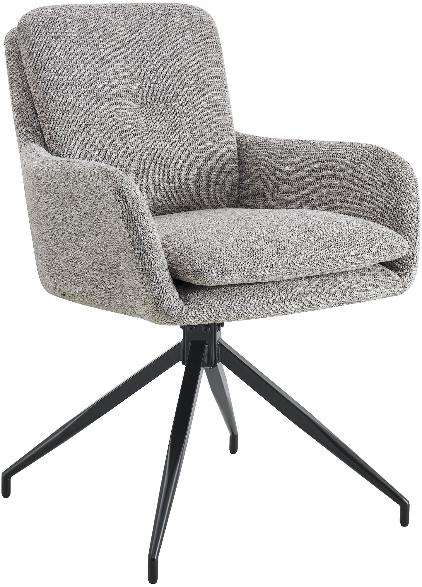 Esszimmerstuhl Pickett Stoff, taupe