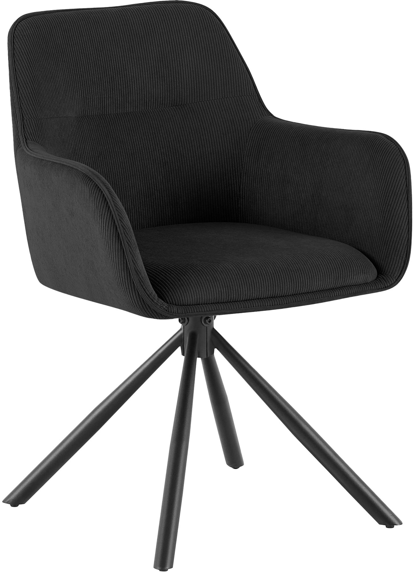 Stuhl Tipton Cord, schwarz