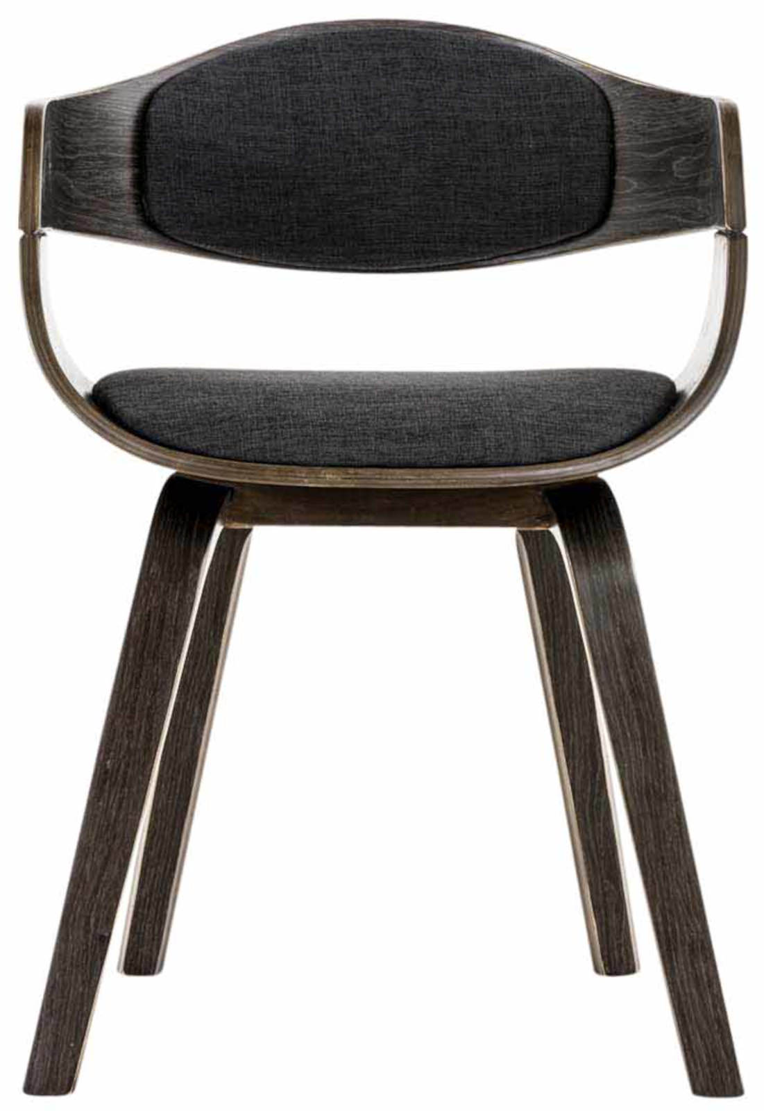 2er Set Stühle Kingston Stoff, grau/dunkelgrau