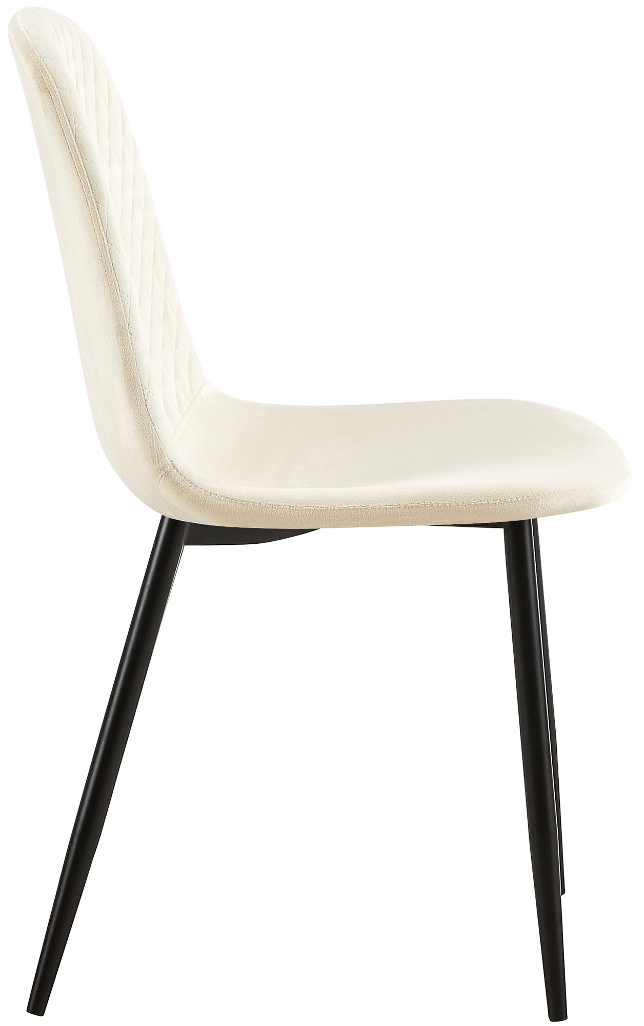 Stuhl Giverny Samt, creme