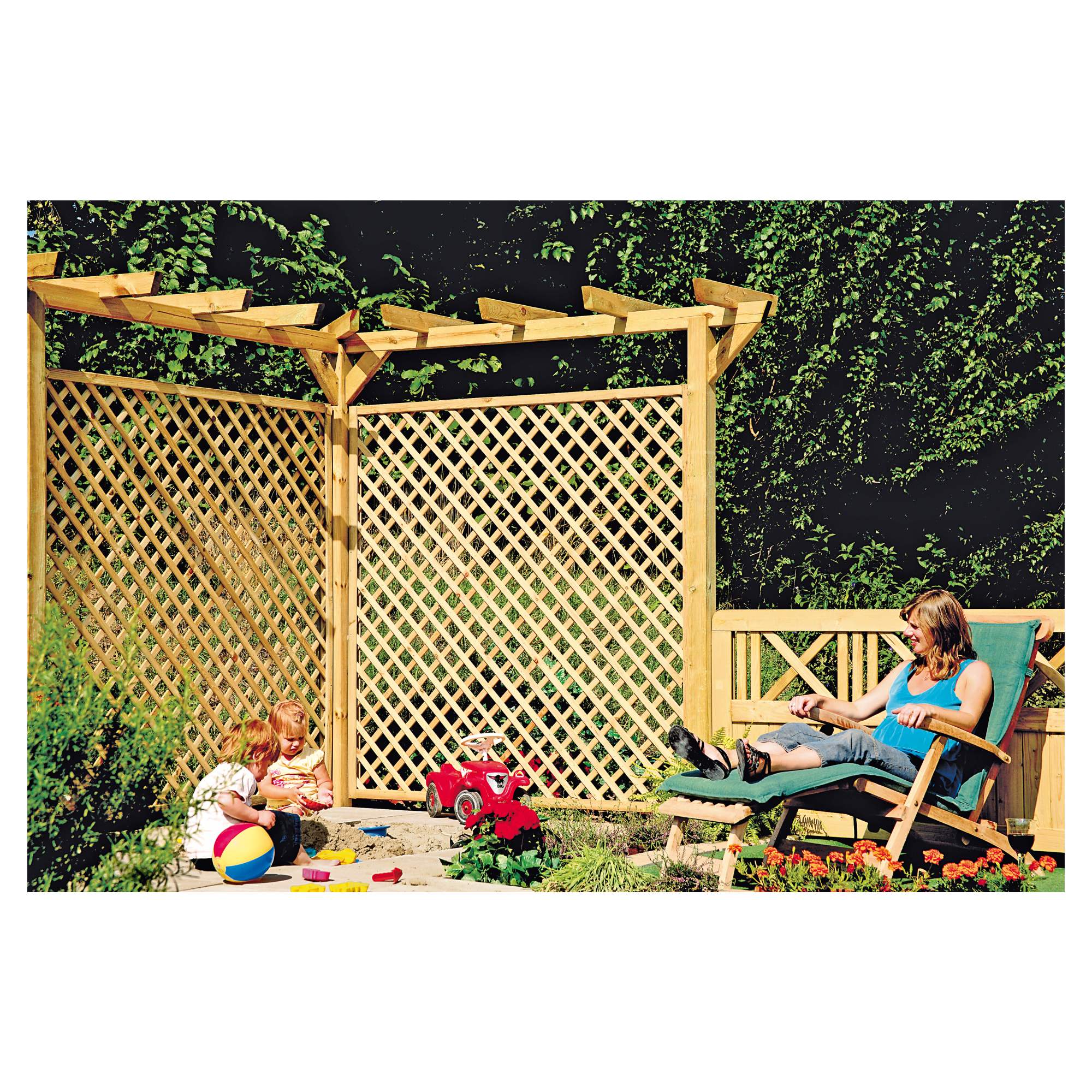 Kopfbänder für Pergola, 9 x 4,5 x 35 cm, kdi-grün