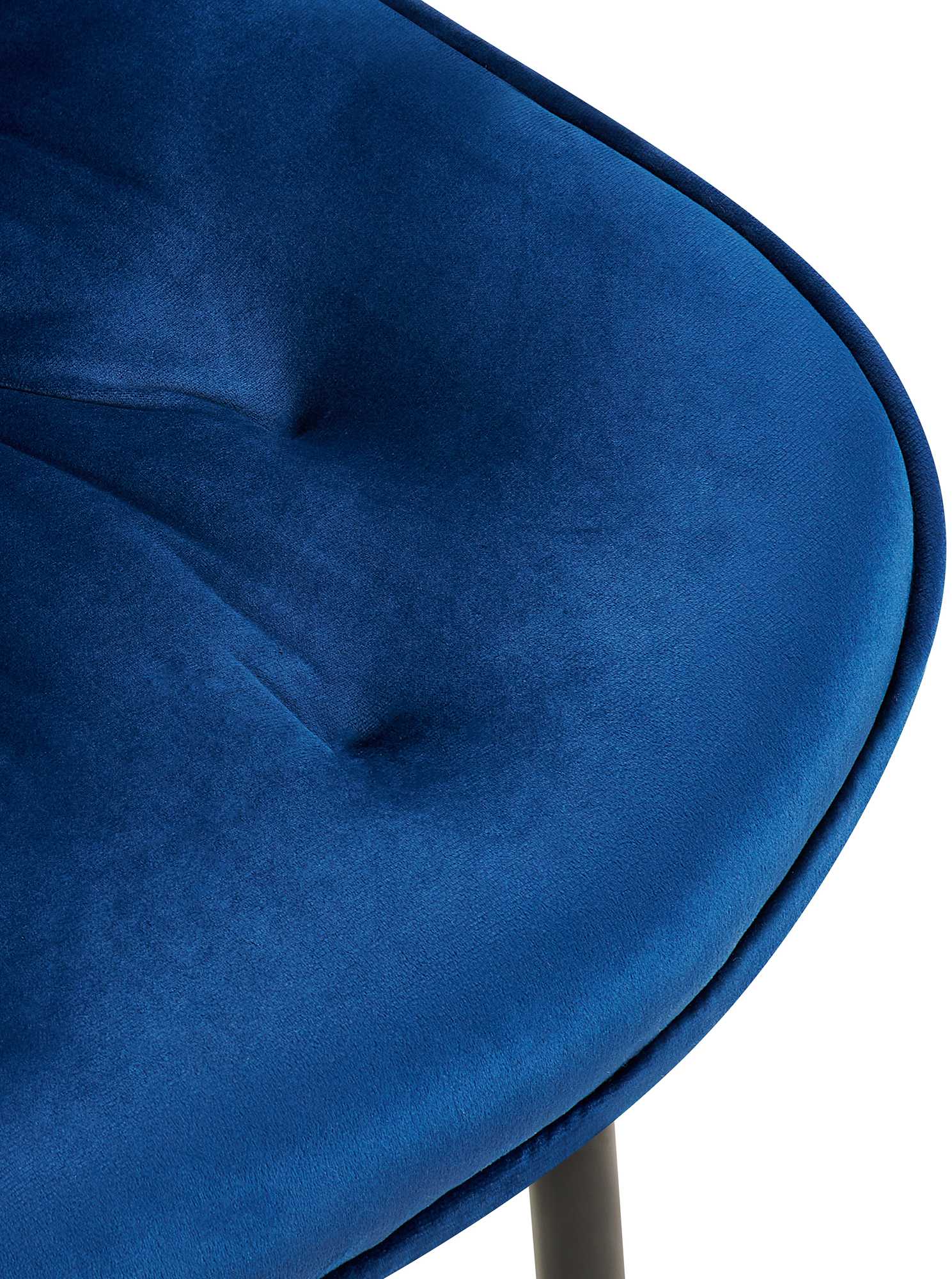 Esszimmerstuhl Wallace Samt, blau