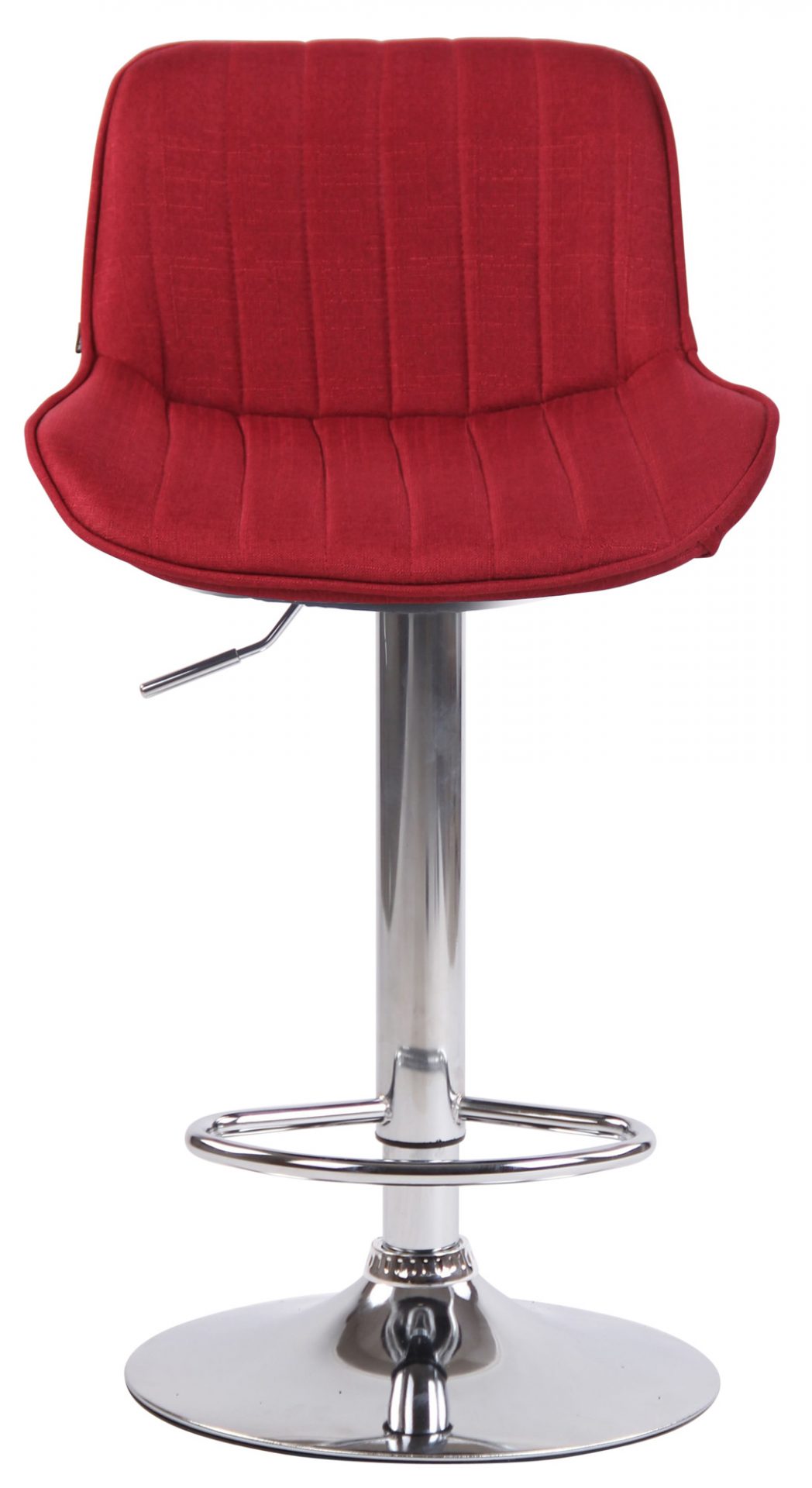 Barhocker Lentini Stoff chrom, rot