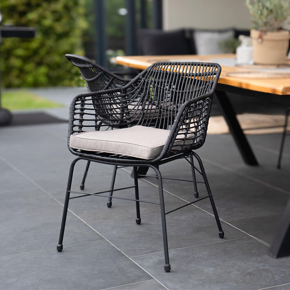 Gartenstuhl inkl. Sitzkissen TARA - 2er Set