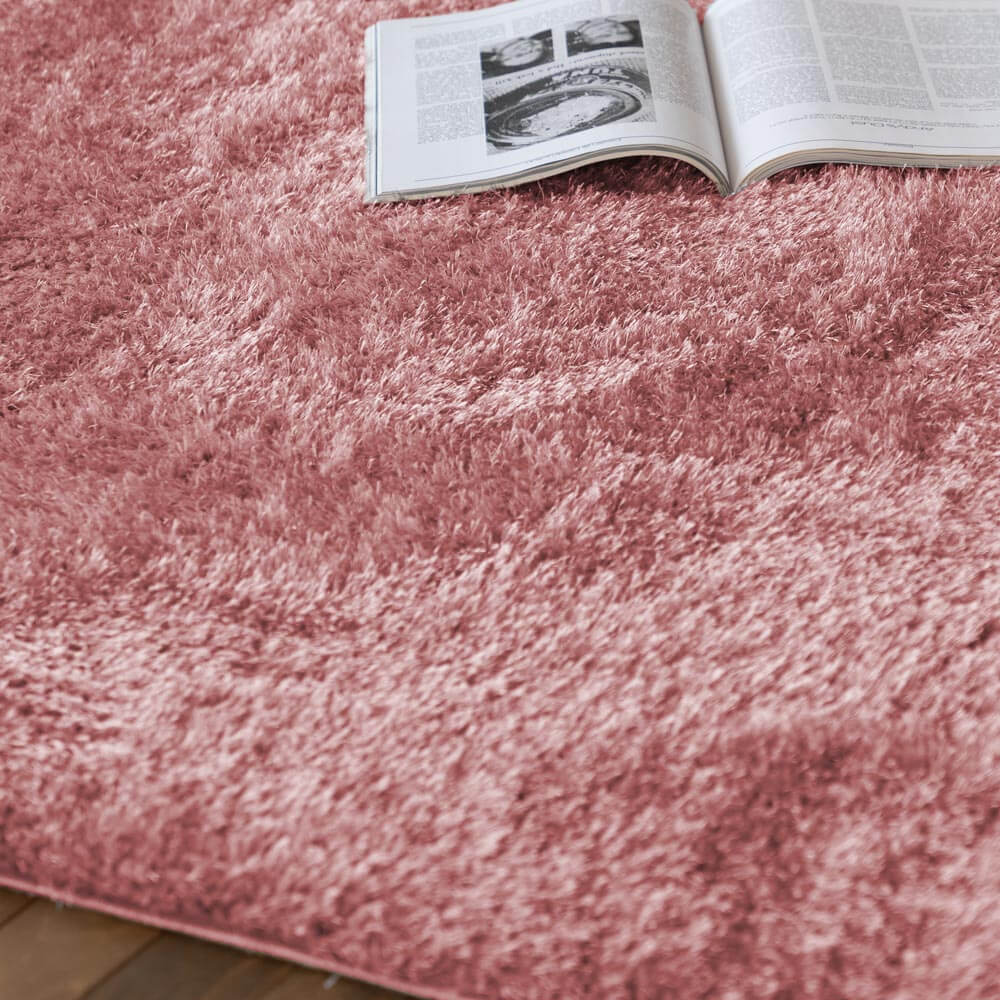 Hochflor Teppich SOFI - 320 x 240 cm Altrosa