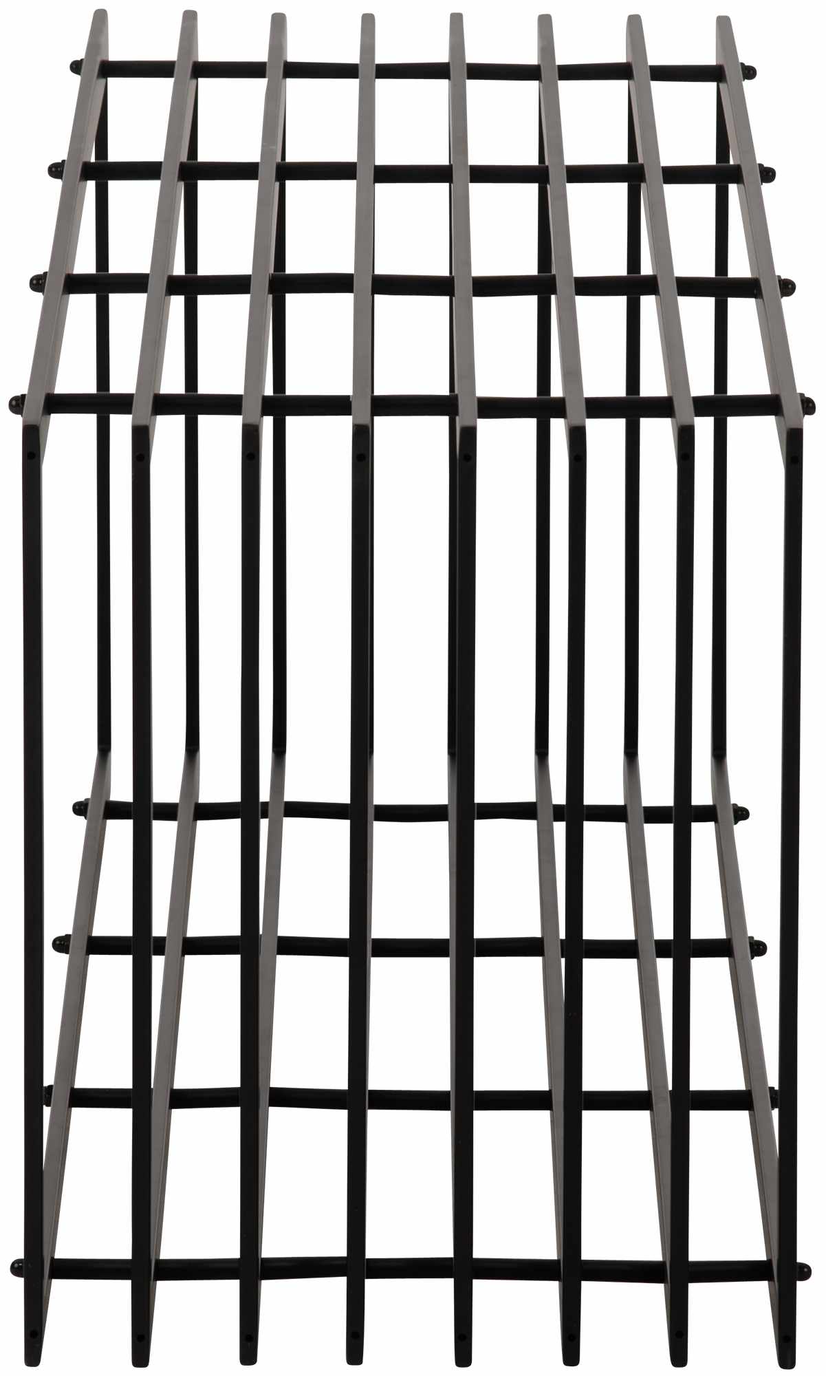 Kaminholzständer Irving 40x50x150, schwarz-matt