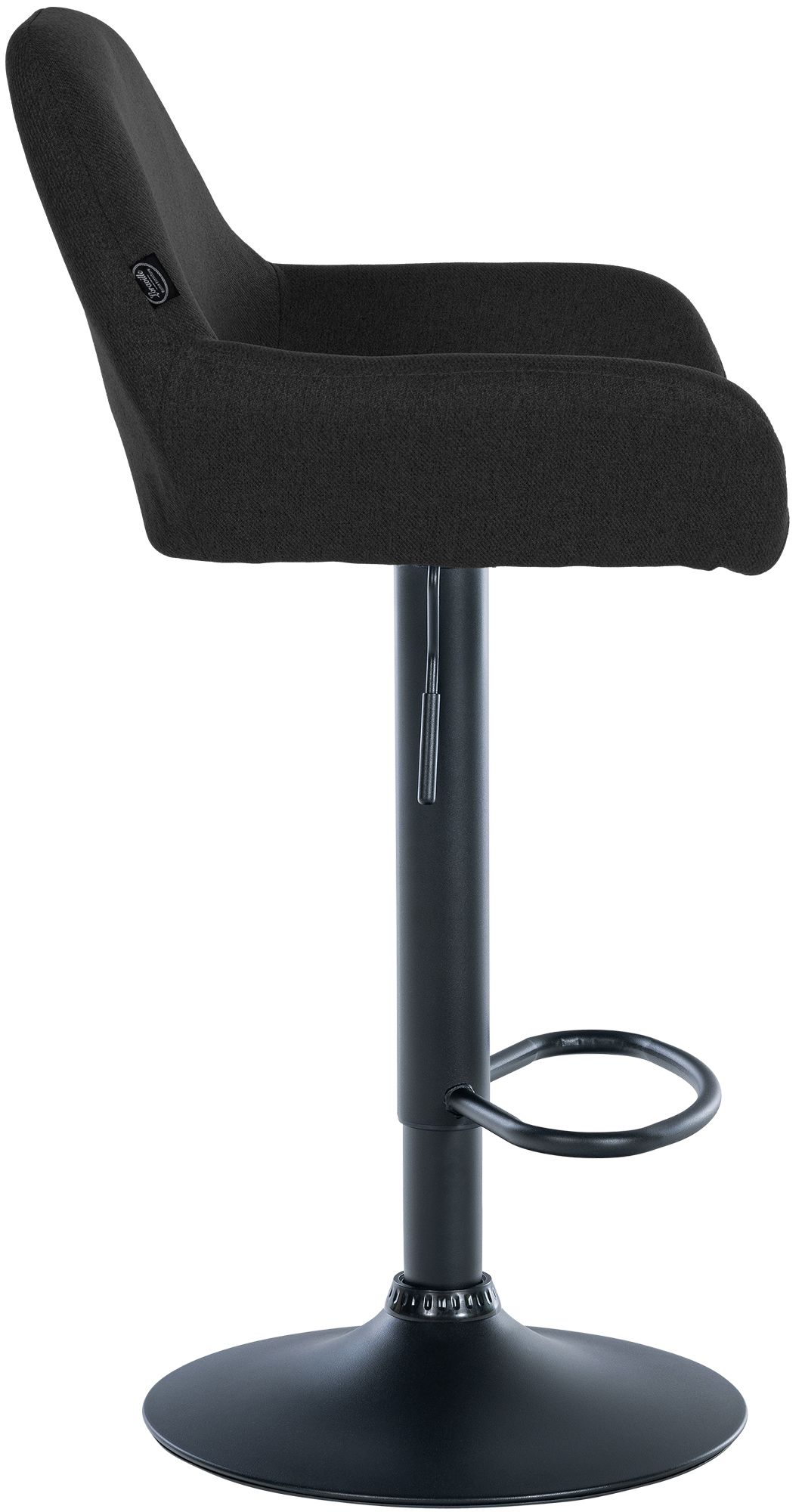 Barhocker Braga Stoff B, schwarz