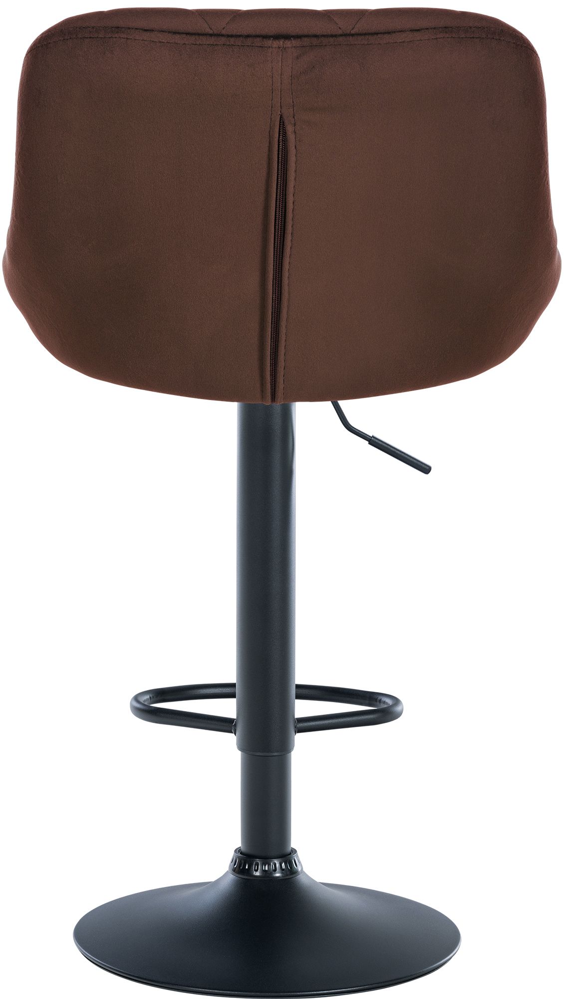 Barhocker Lazio Samt schwarz, braun