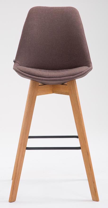 2er Set Barhocker Metz Stoff natura, braun