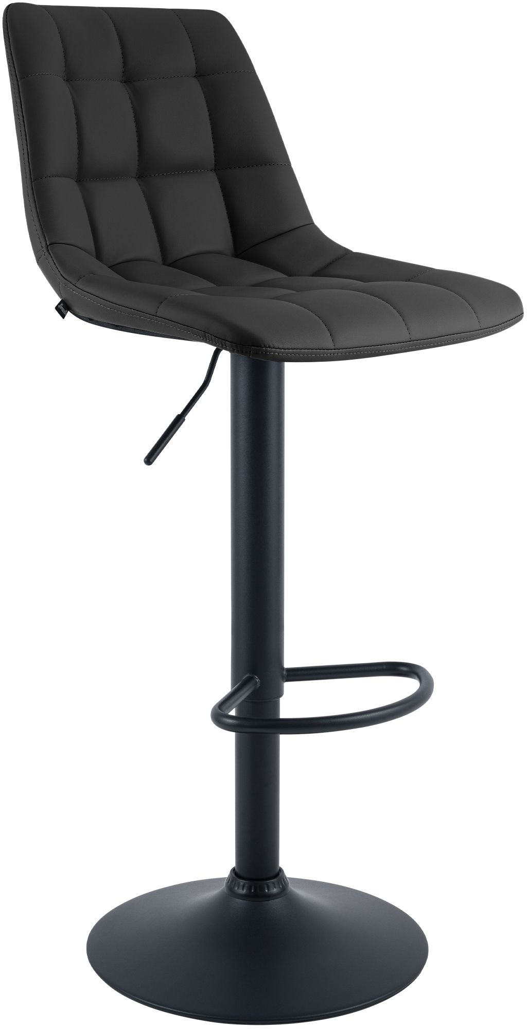 Barhocker Mapun Kunstleder, schwarz