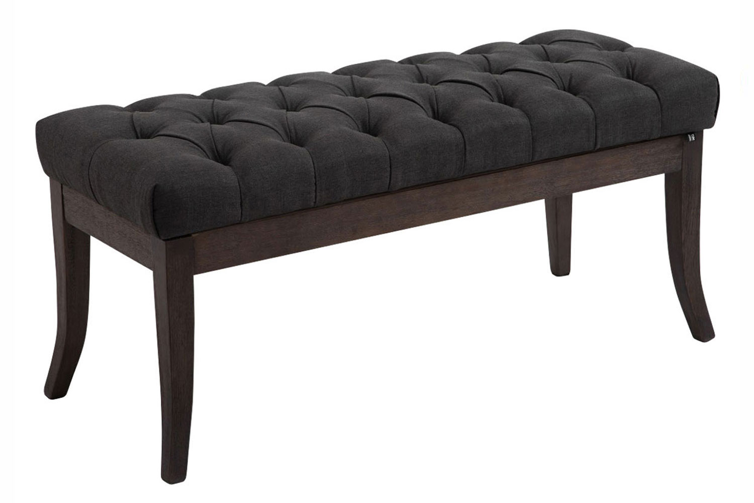 Sitzbank Ramses Stoff antik-dunkel 100, dunkelgrau